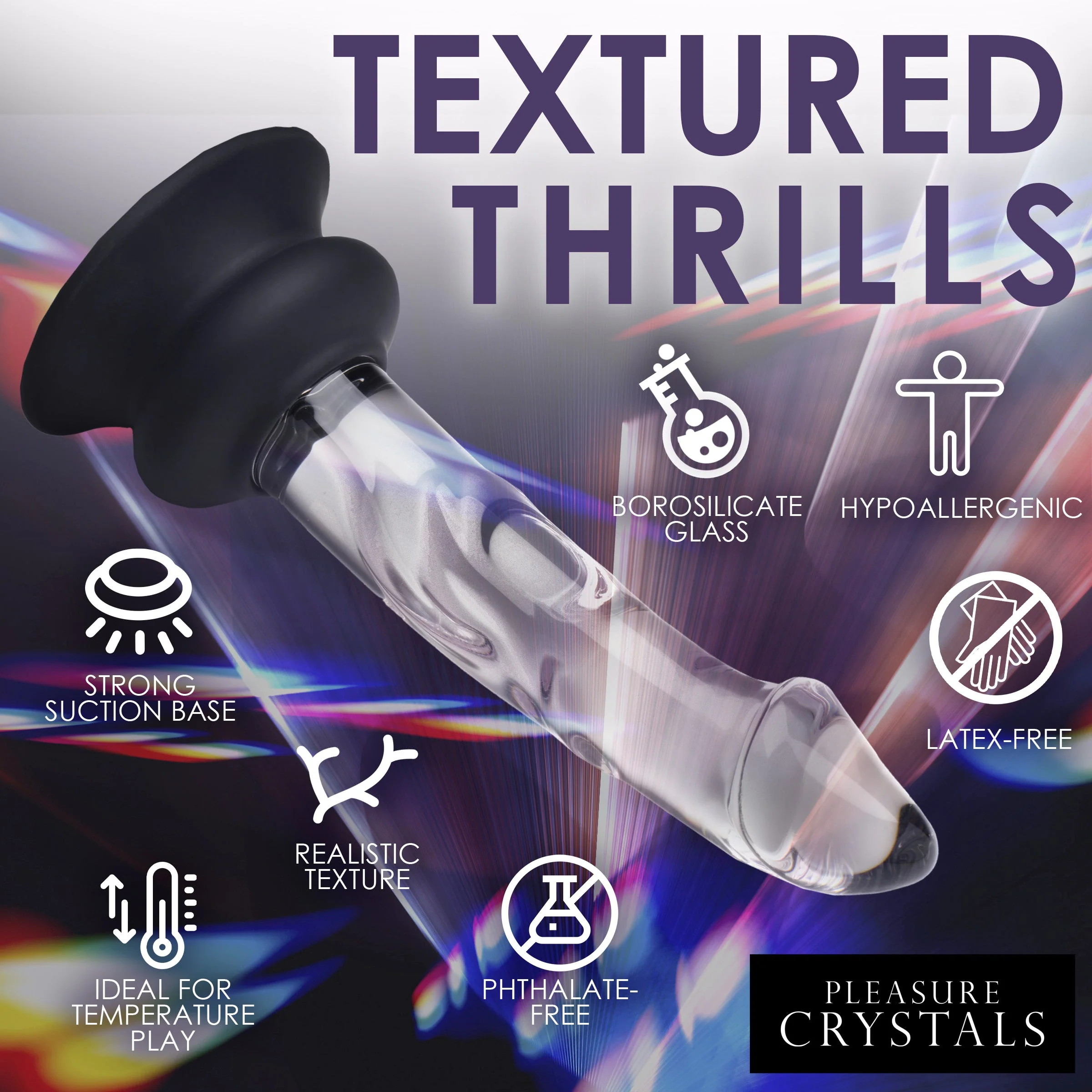 Glass Dildo with Silicone Base - Image 11