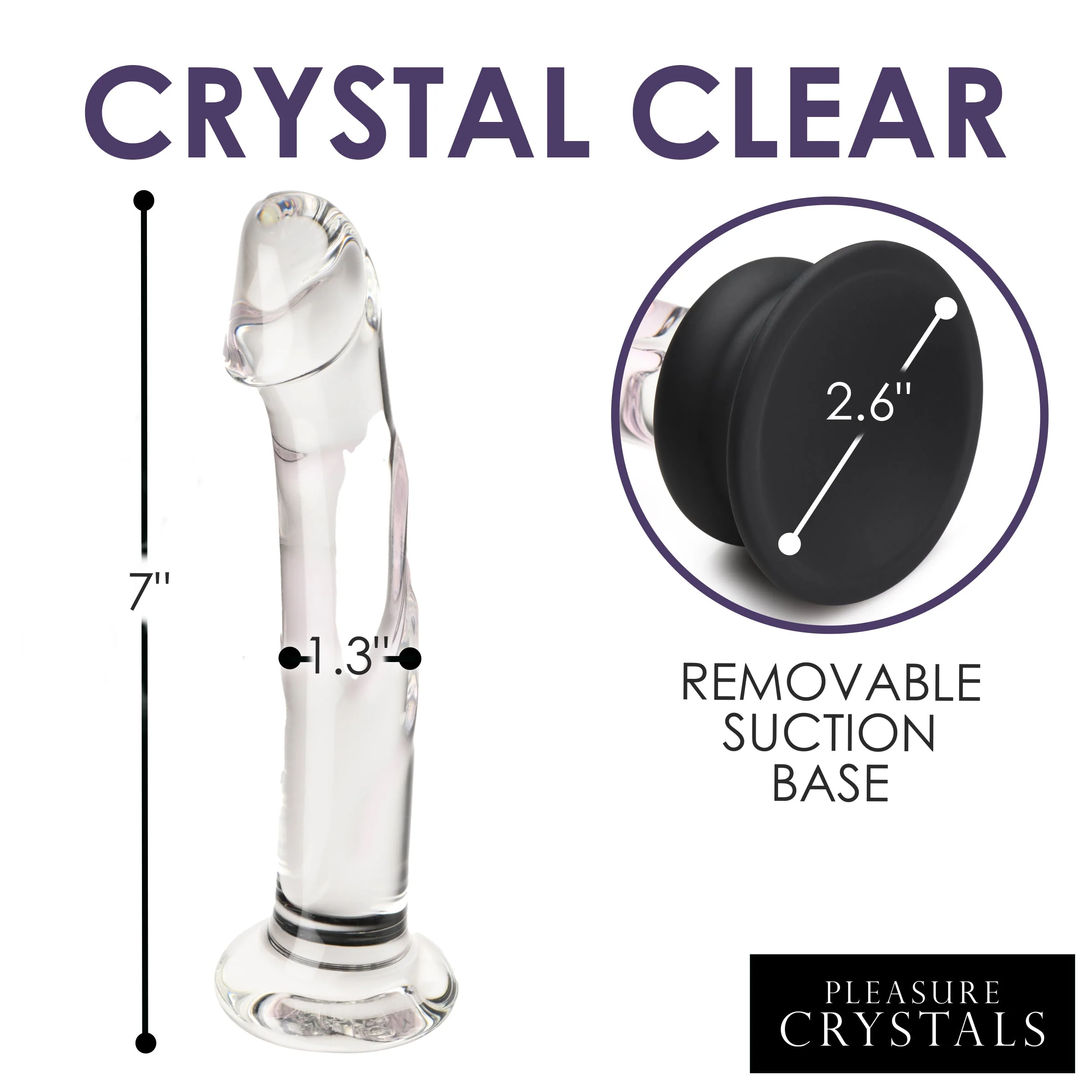 Glass Dildo with Silicone Base - Image 7