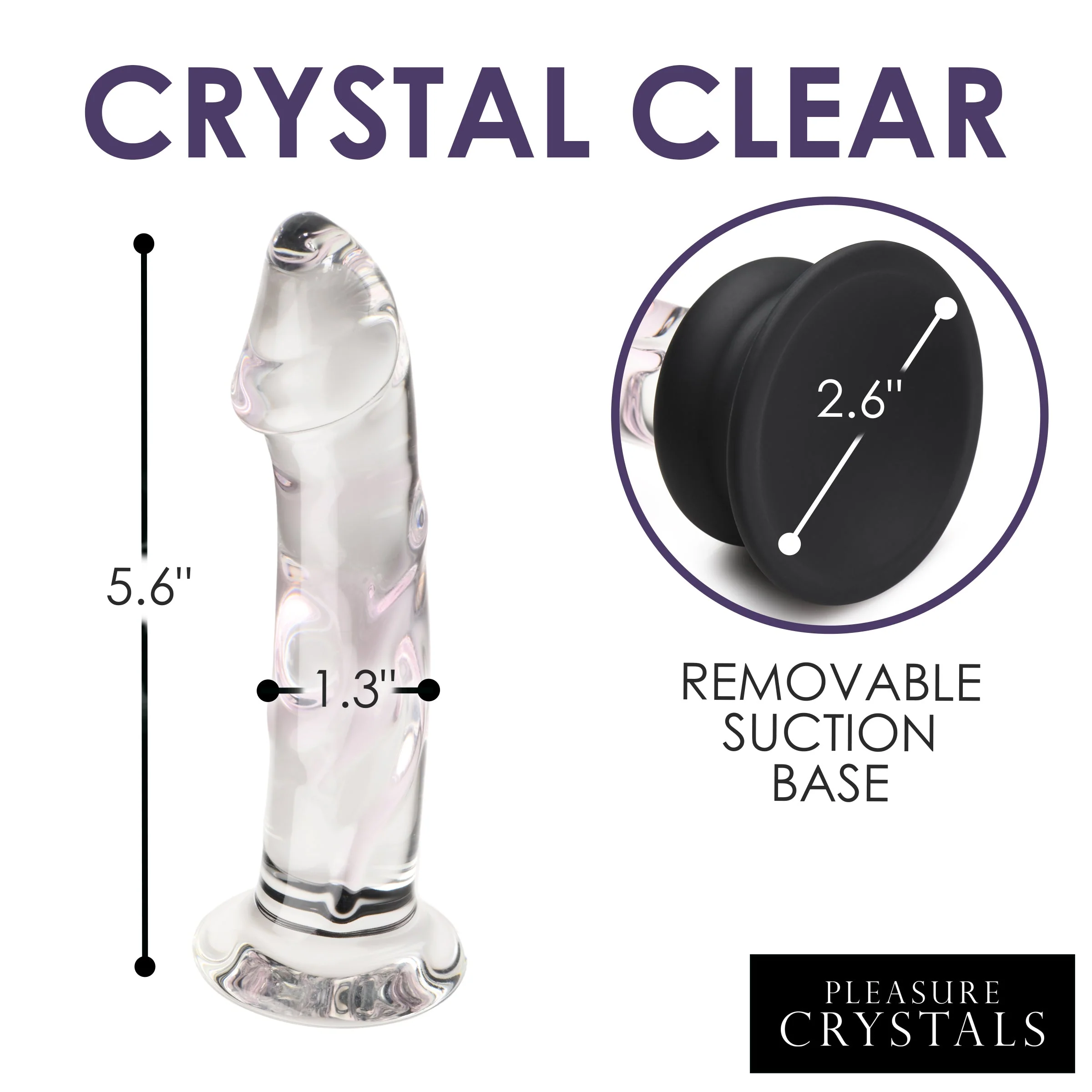 Glass Dildo with Silicone Base - Image 9