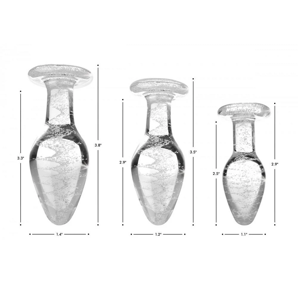 Glow-in-the-Dark Glass Anal Plug - Image 2