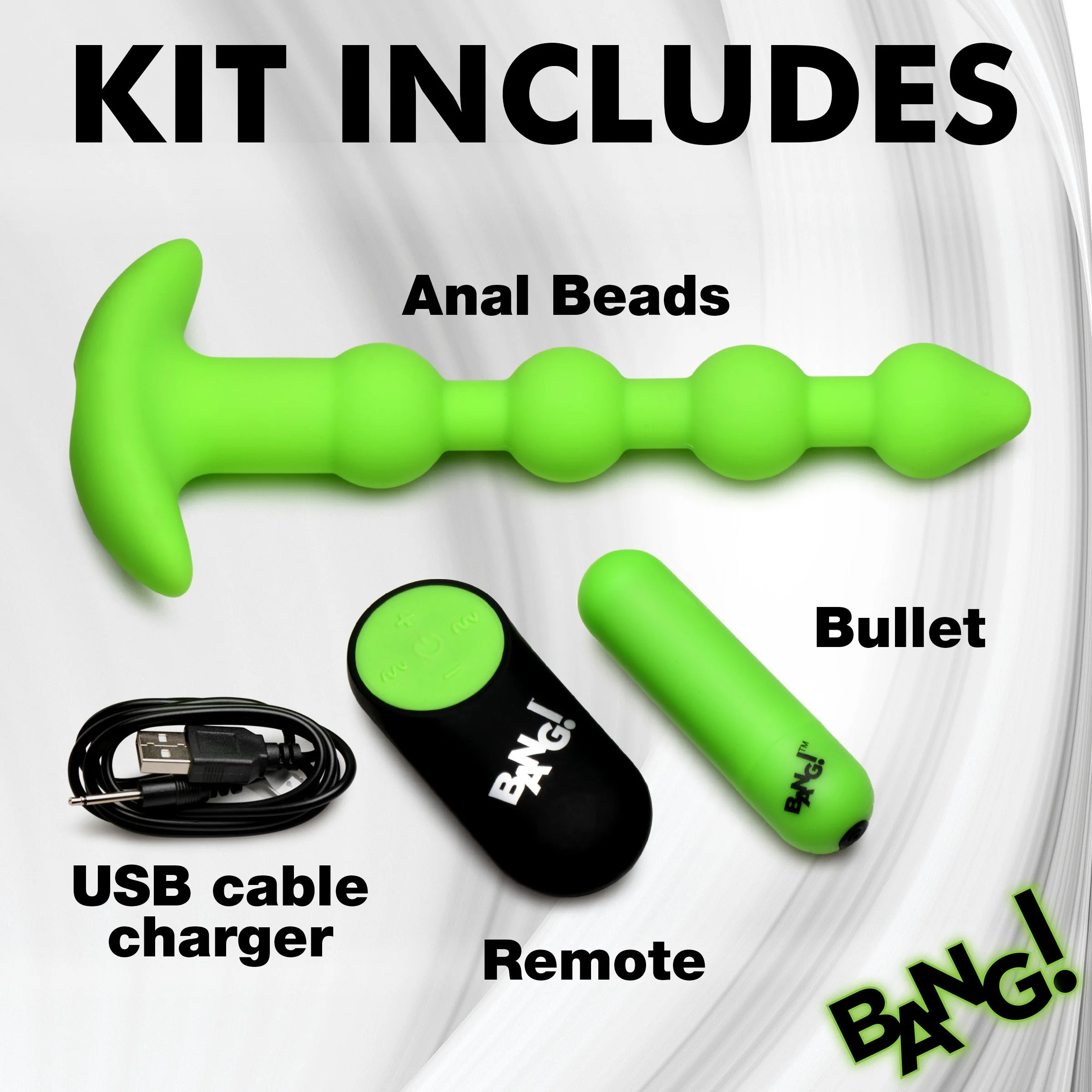 Glow-in-the-Dark Silicone Anal Beads - Image 6