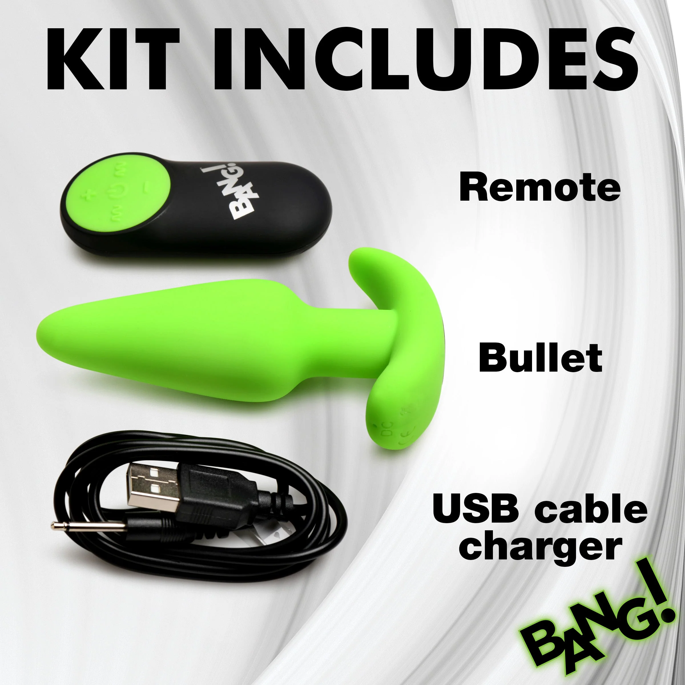 Glow-in-the-Dark Silicone Butt Plug - Image 7