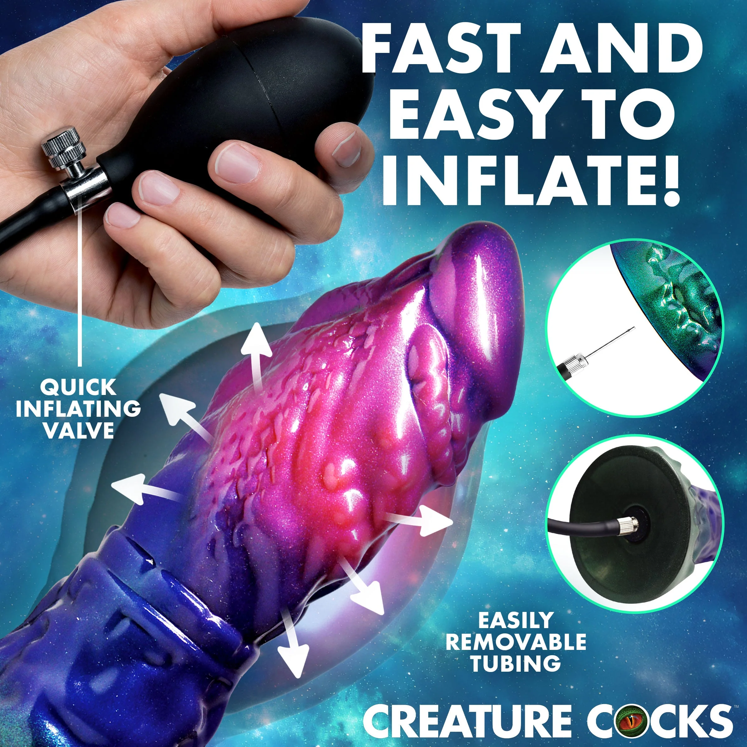 Gorge Inflatable Silicone Dildo - Image 5