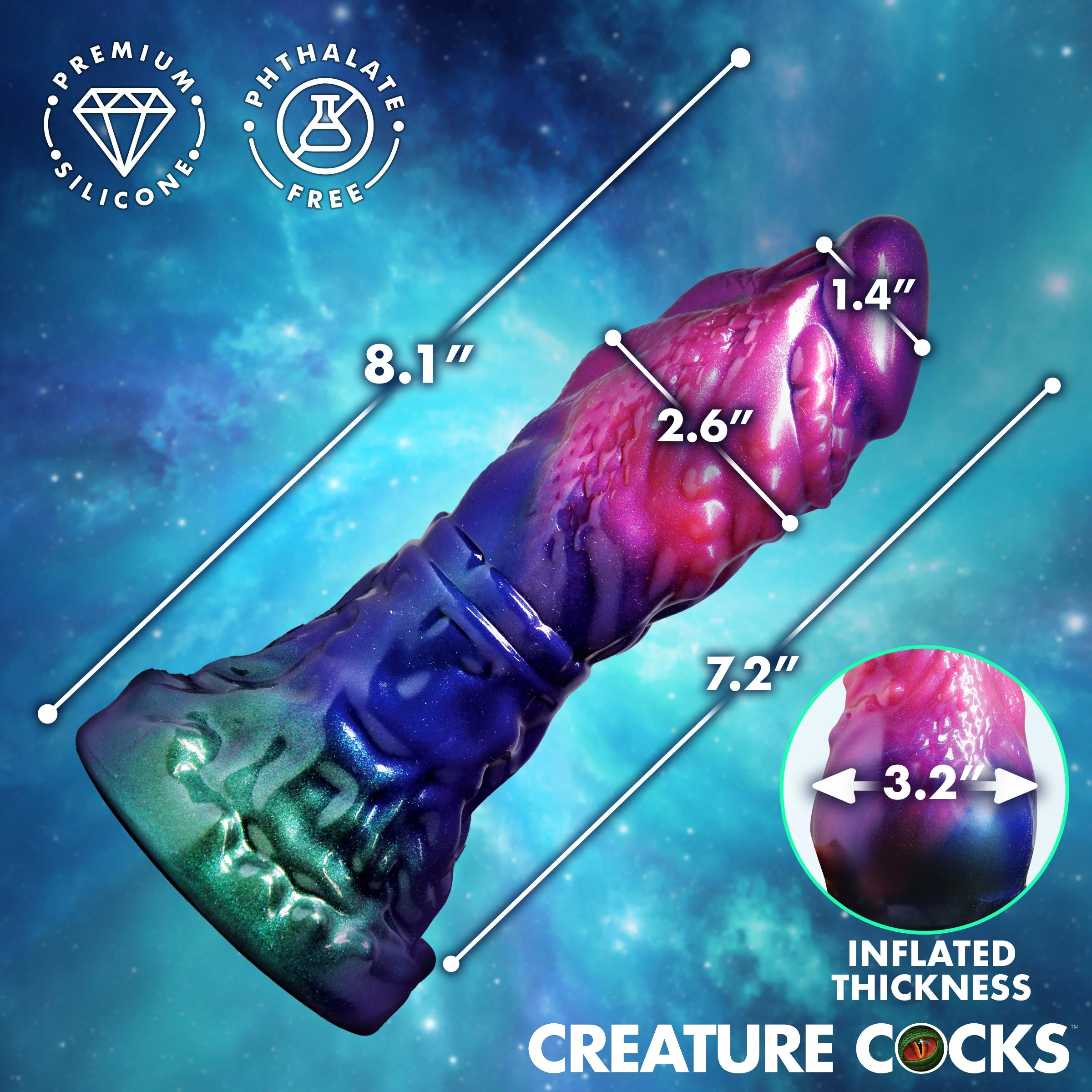 Gorge Inflatable Silicone Dildo - Image 6