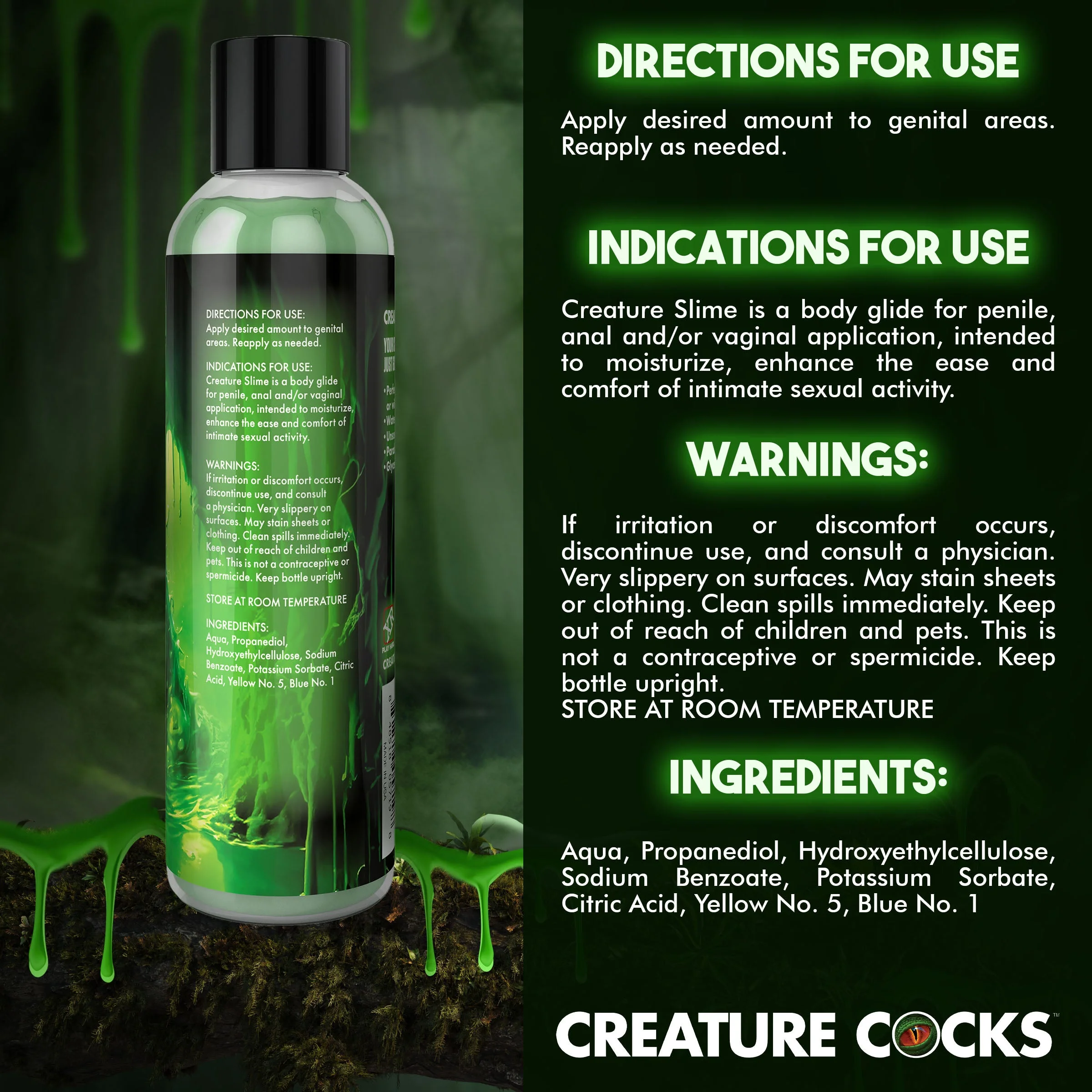 Green Creature Slime Water-Based Lubricant - Image 7