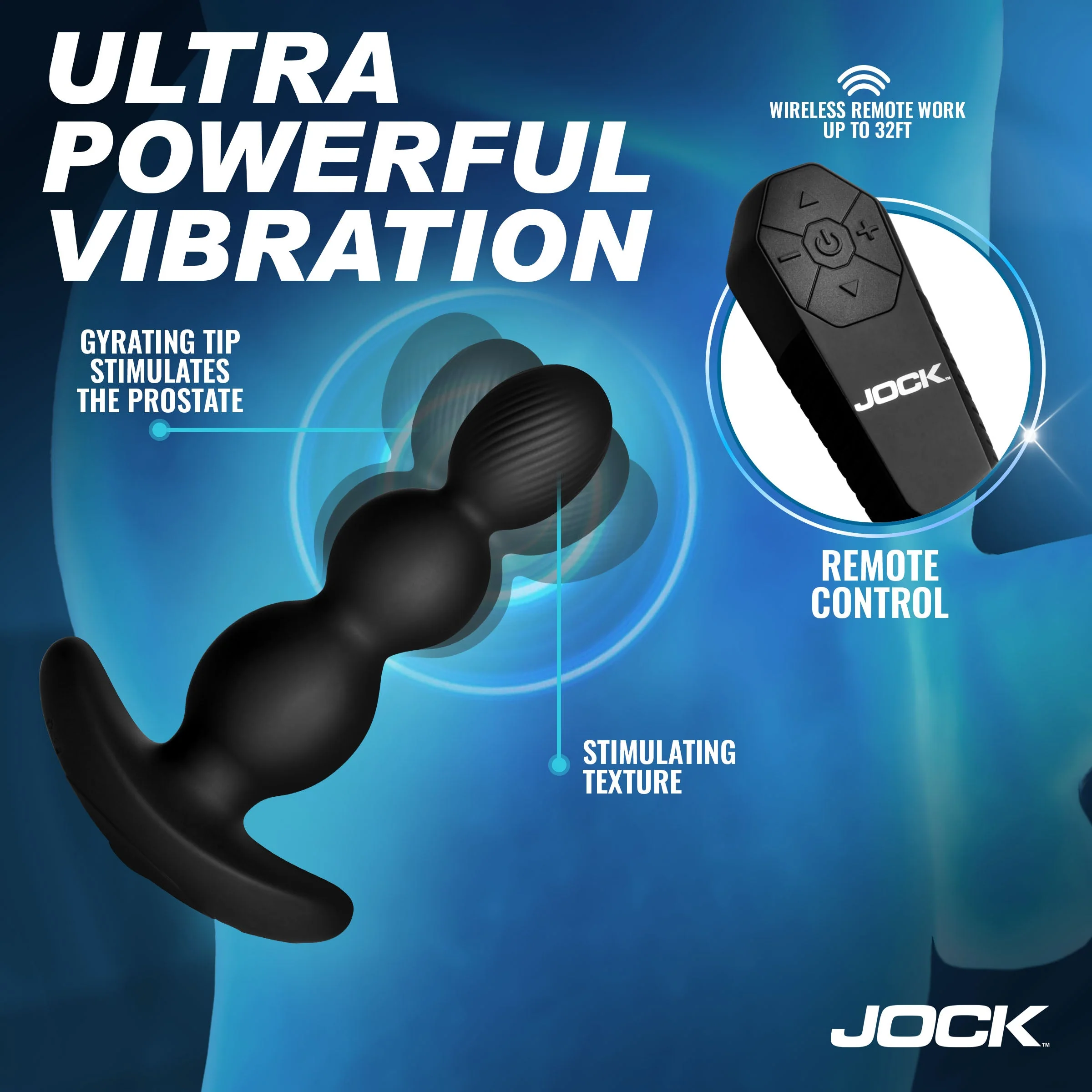 Gyro-X Gyrating & Vibrating Silicone Butt Plug - Image 4
