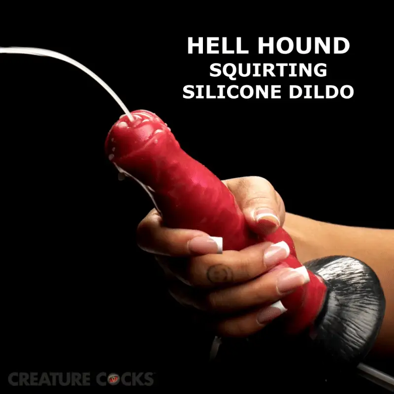 Hell Hound Squirting Silicone Dildo - Image 2