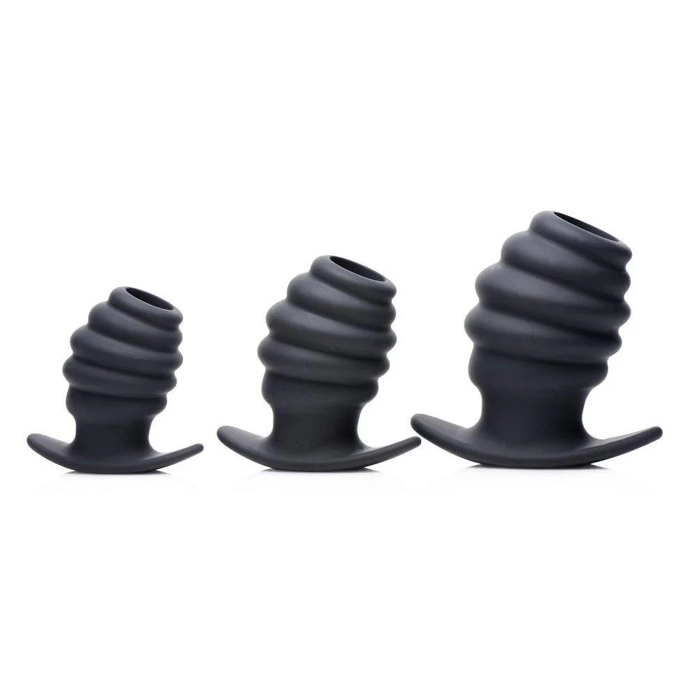 Hive Ass Tunnel Silicone Ribbed Hollow Anal Plug - Image 2