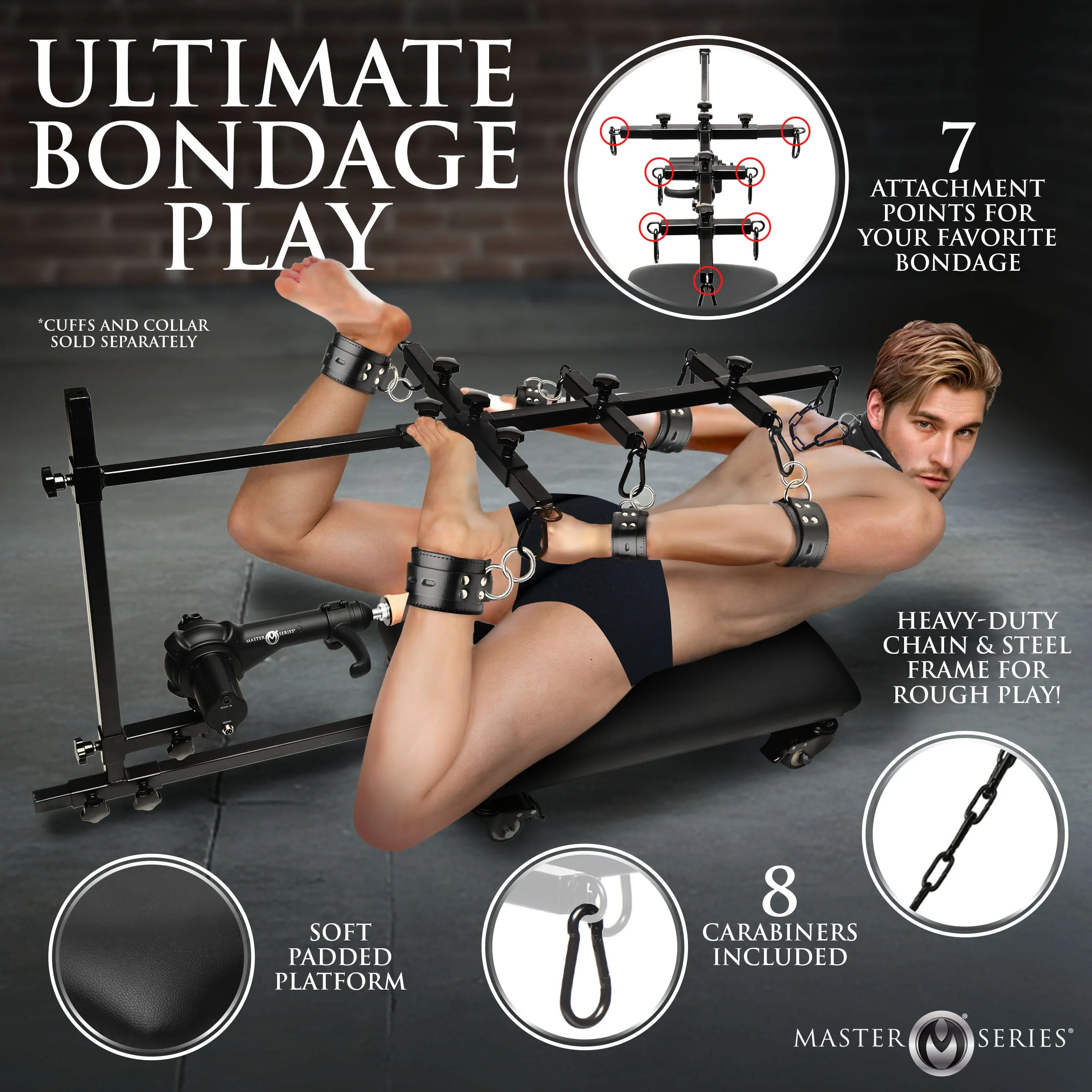 Hog Tie Restraint Rack with Sex Machine - Image 3