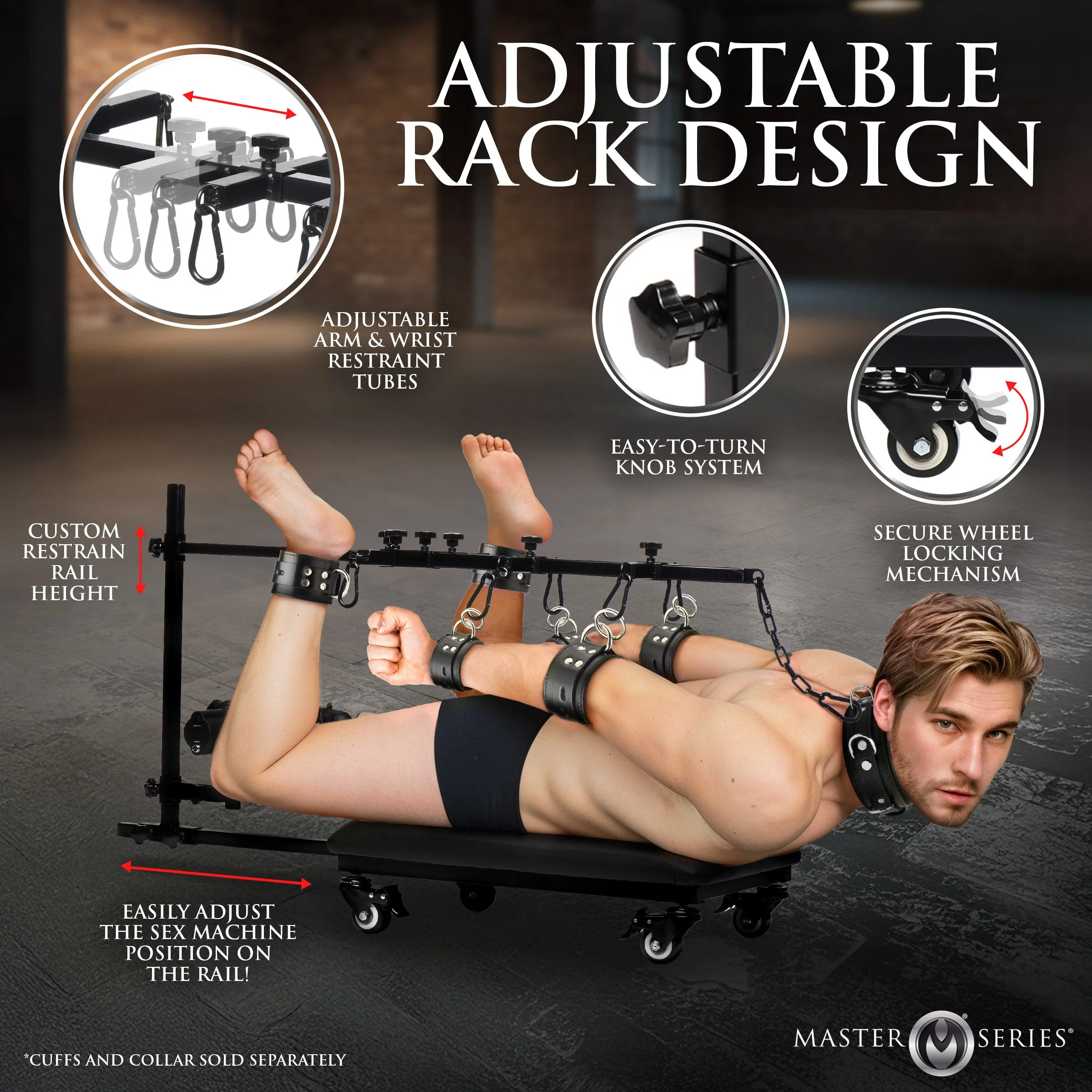 Hog Tie Restraint Rack with Sex Machine - Image 4
