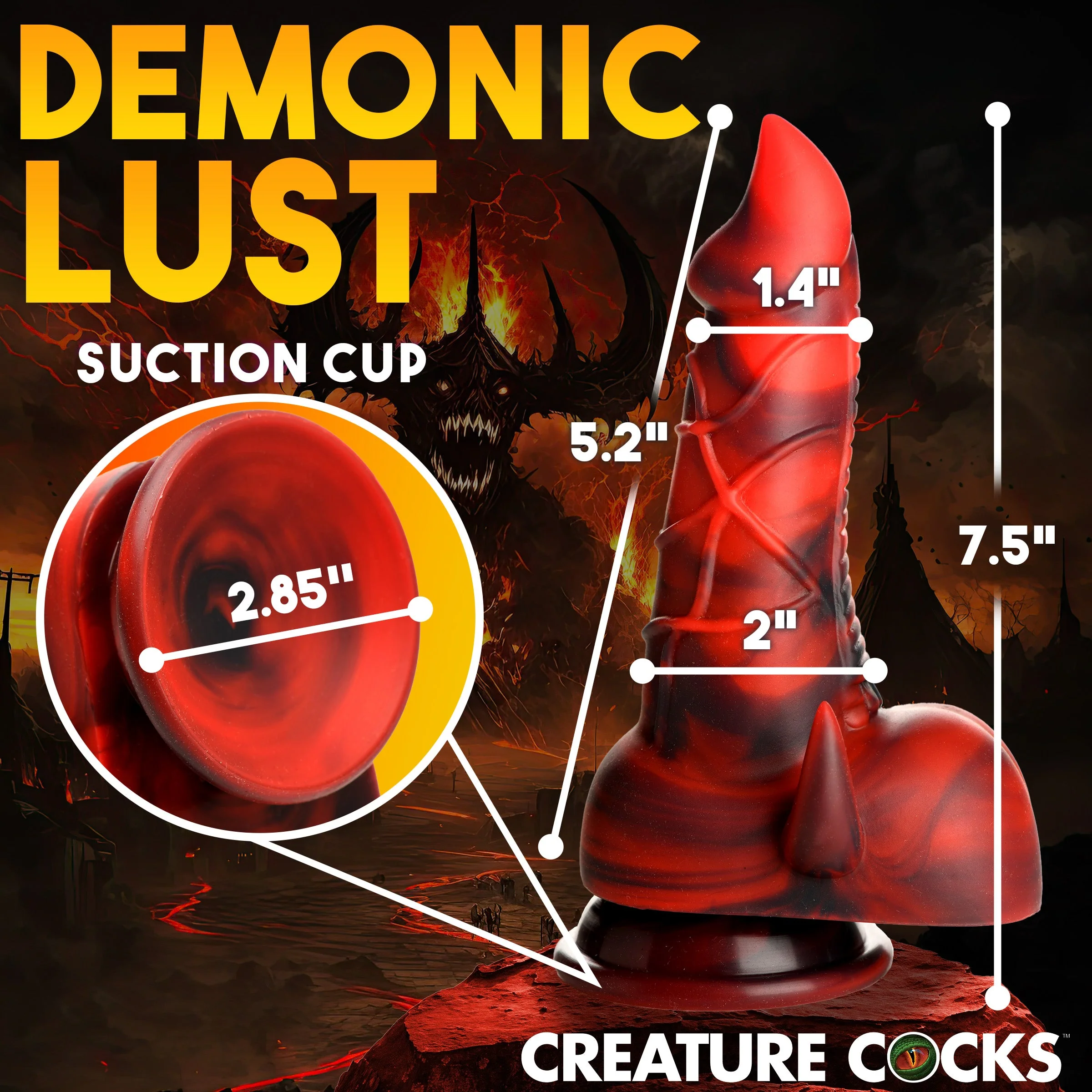 Horny Devil Demon Silicone Dildo - Image 4