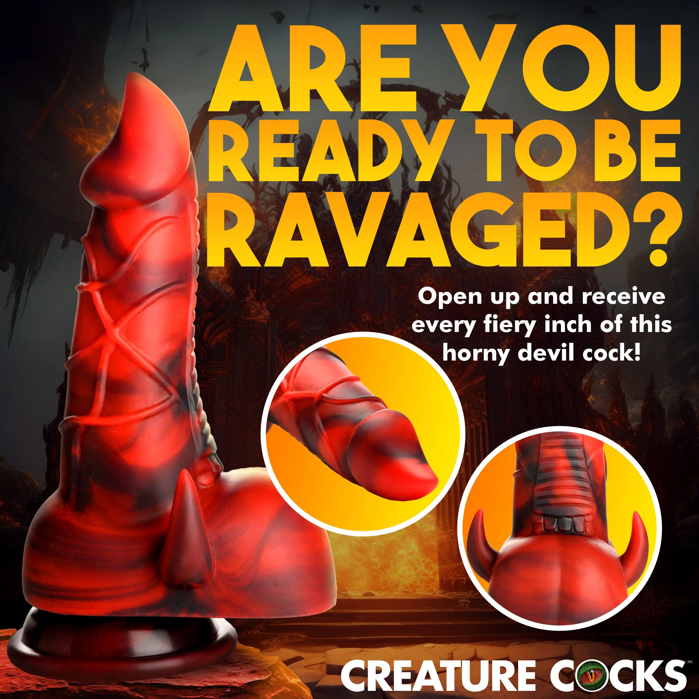 Horny Devil Demon Silicone Dildo - Image 7