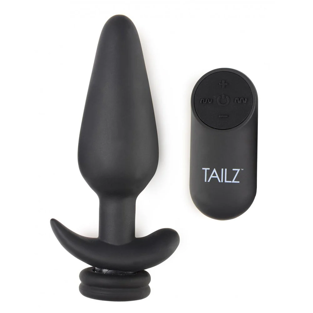 Interchangeable 10X Vibrating Silicone Anal Plug with Remote - Image 6