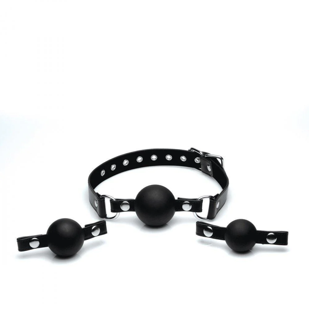 Interchangeable Silicone Ball Gag Set - Image 6