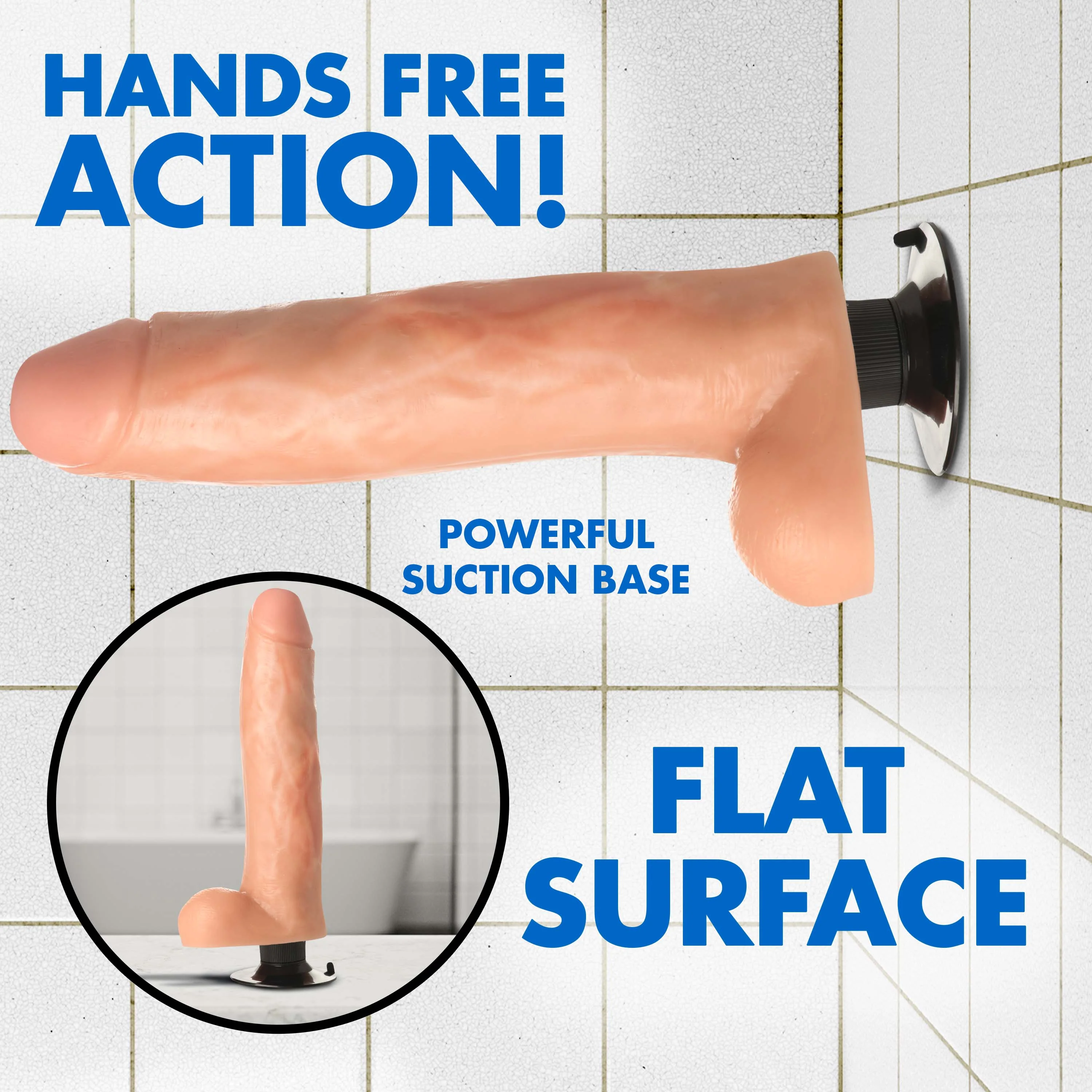 JOCK 11 Inch Vibrating Dong with Balls - Image 5