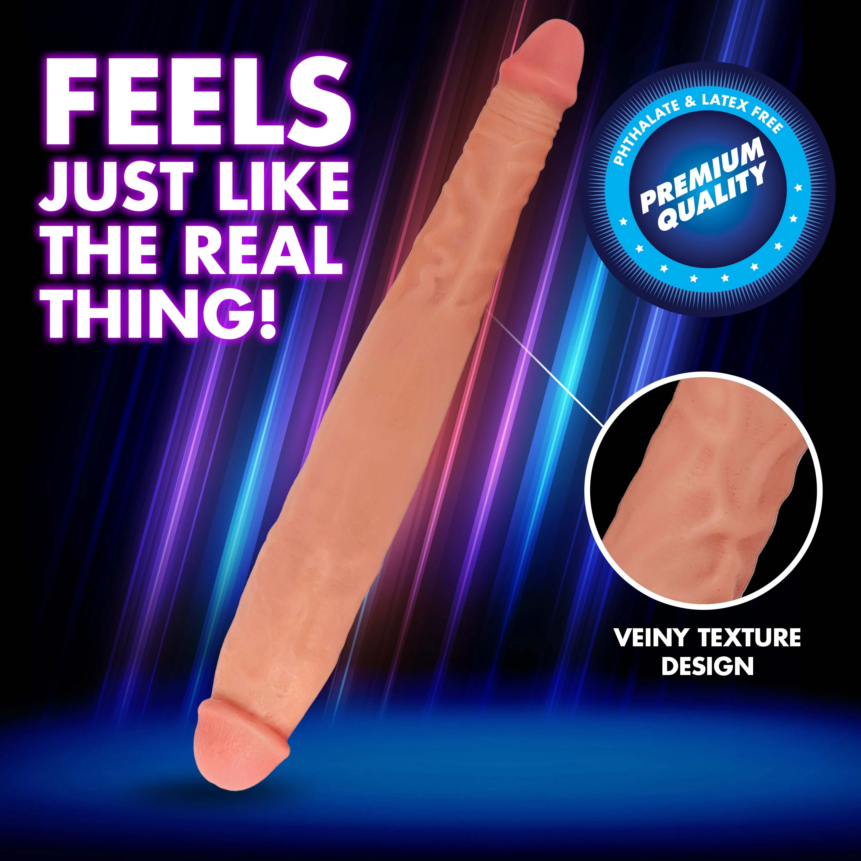 JOCK 13 Inch Tapered Double Dildo - Image 3