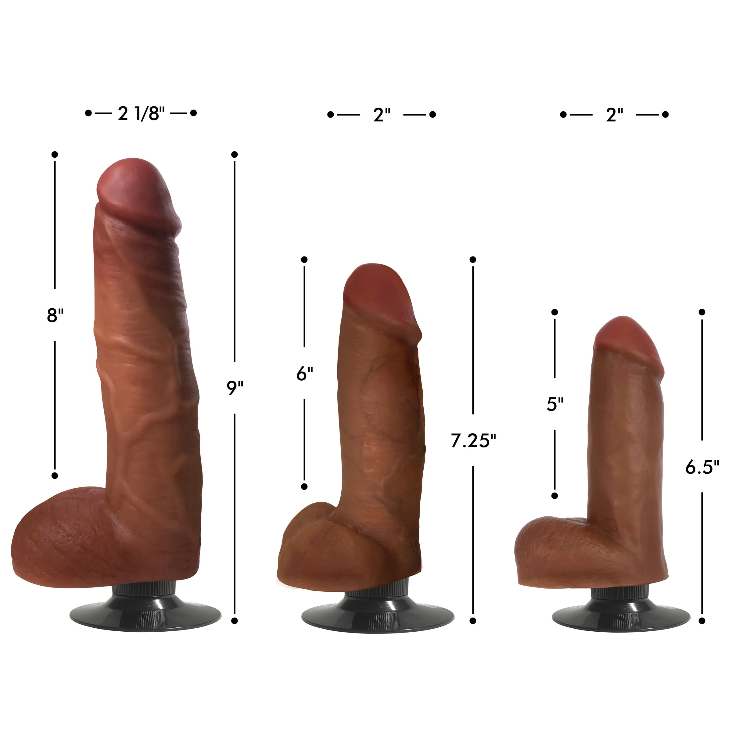 Jock Medium Vibrating Dildo with Balls - Image 2