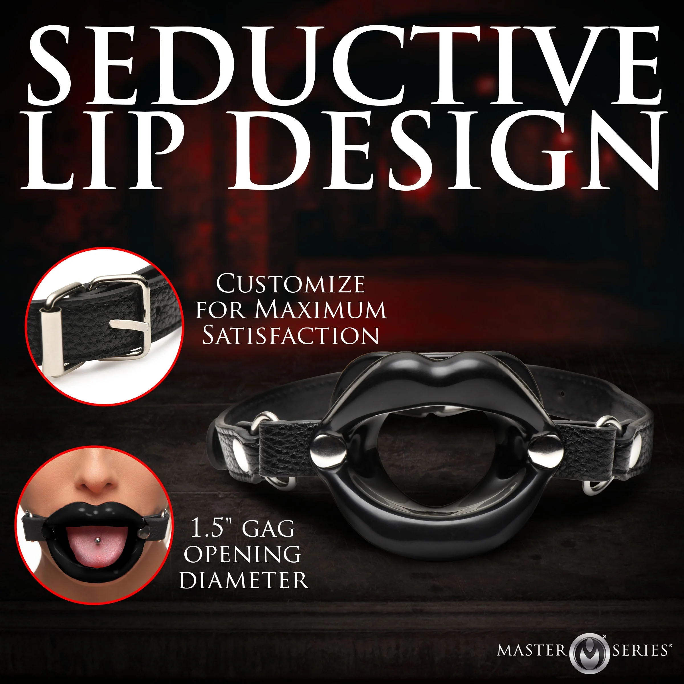 Juicy Lips Silicone Open Mouth Gag - Image 5