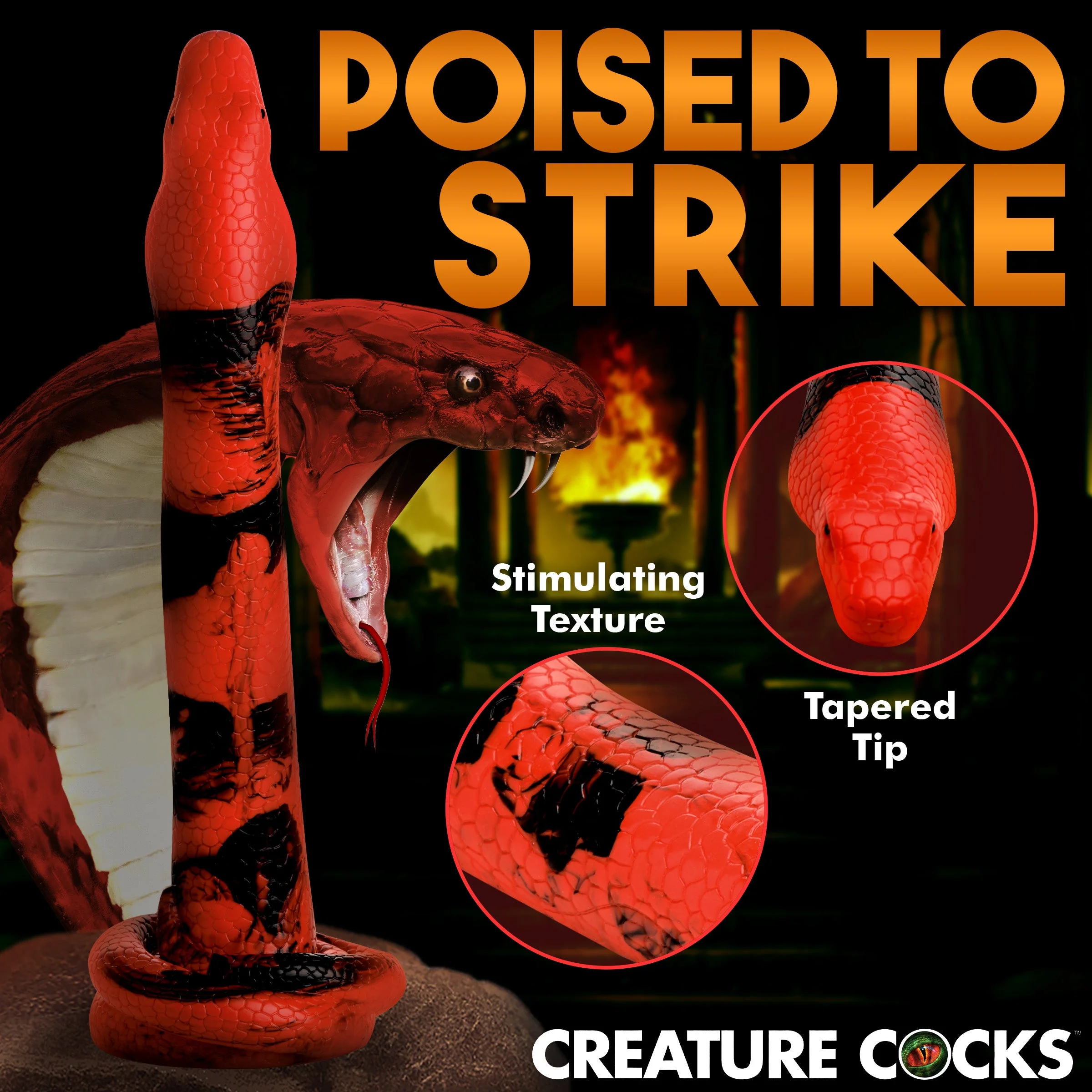 Giant King Cobra Silicone Dildo - Image 4