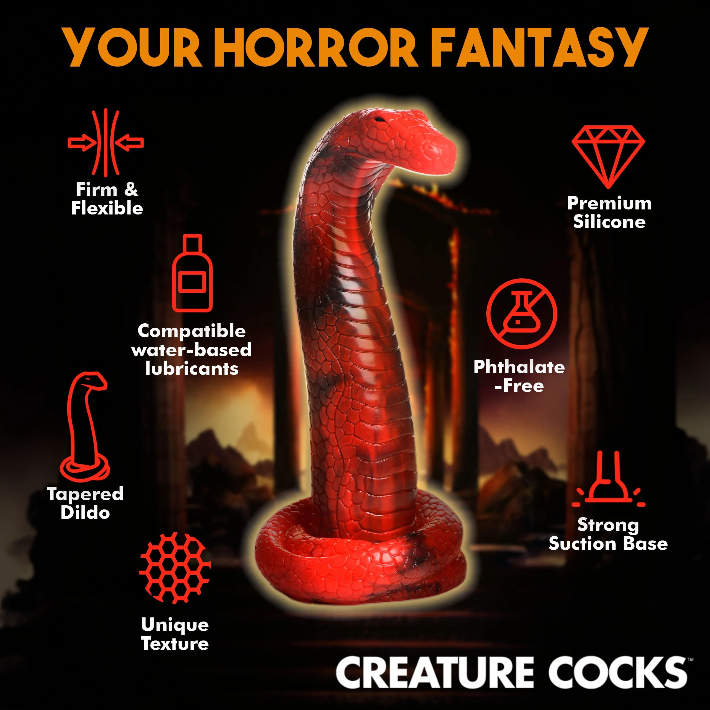 King Cobra Silicone Dildo - Image 6