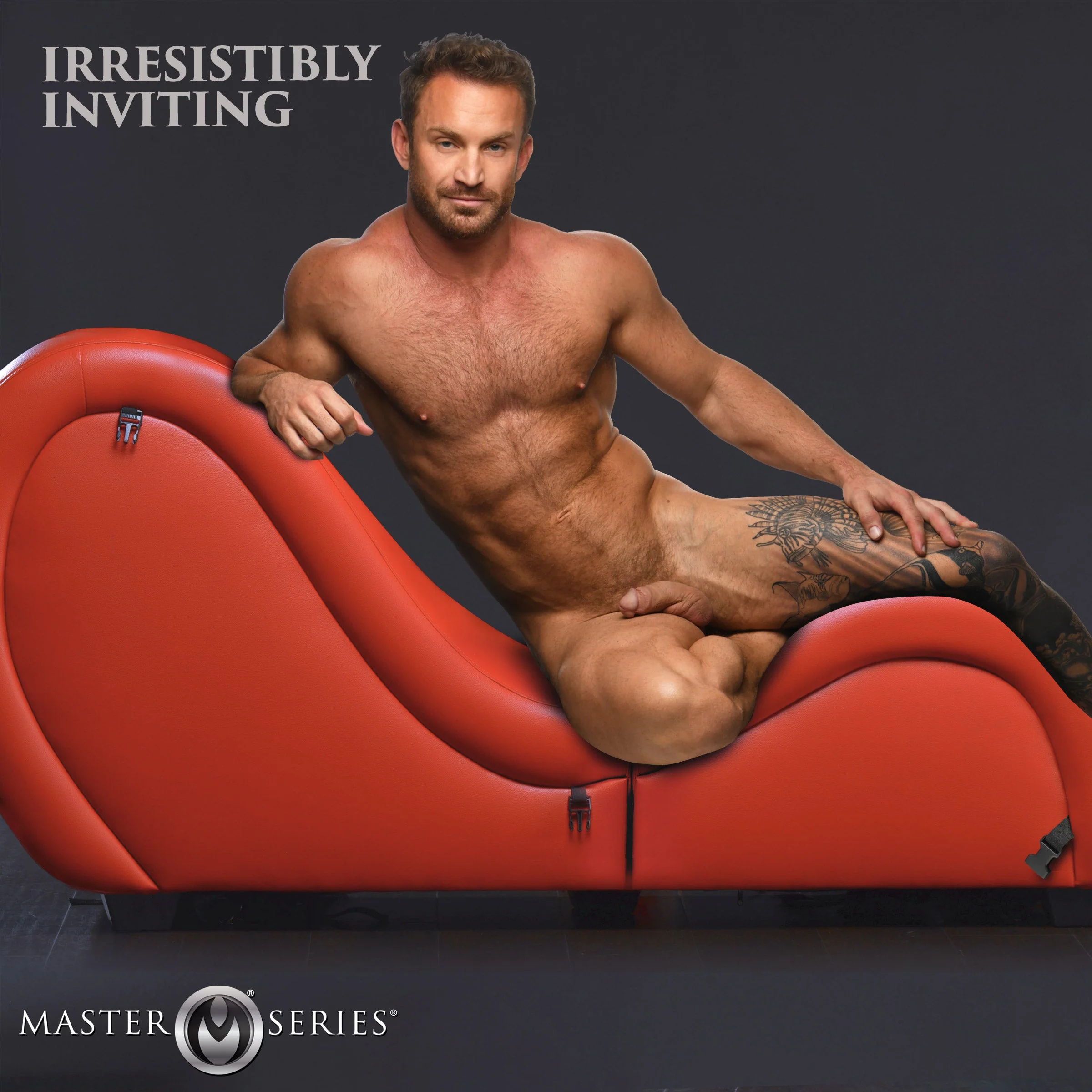 Red Detachable Kinky Couch Sex Chaise with Love Pillows - Image 3