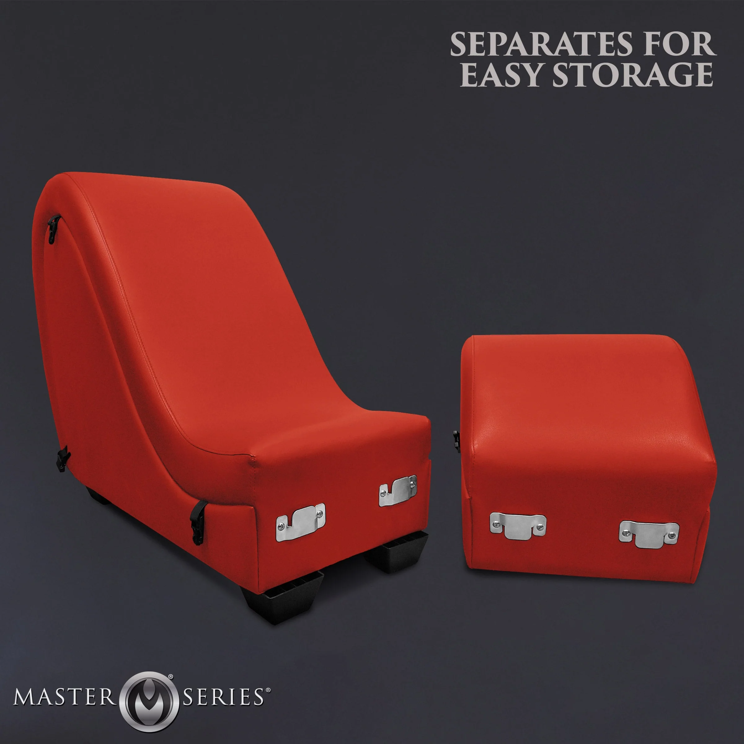 Red Detachable Kinky Couch Sex Chaise with Love Pillows - Image 4