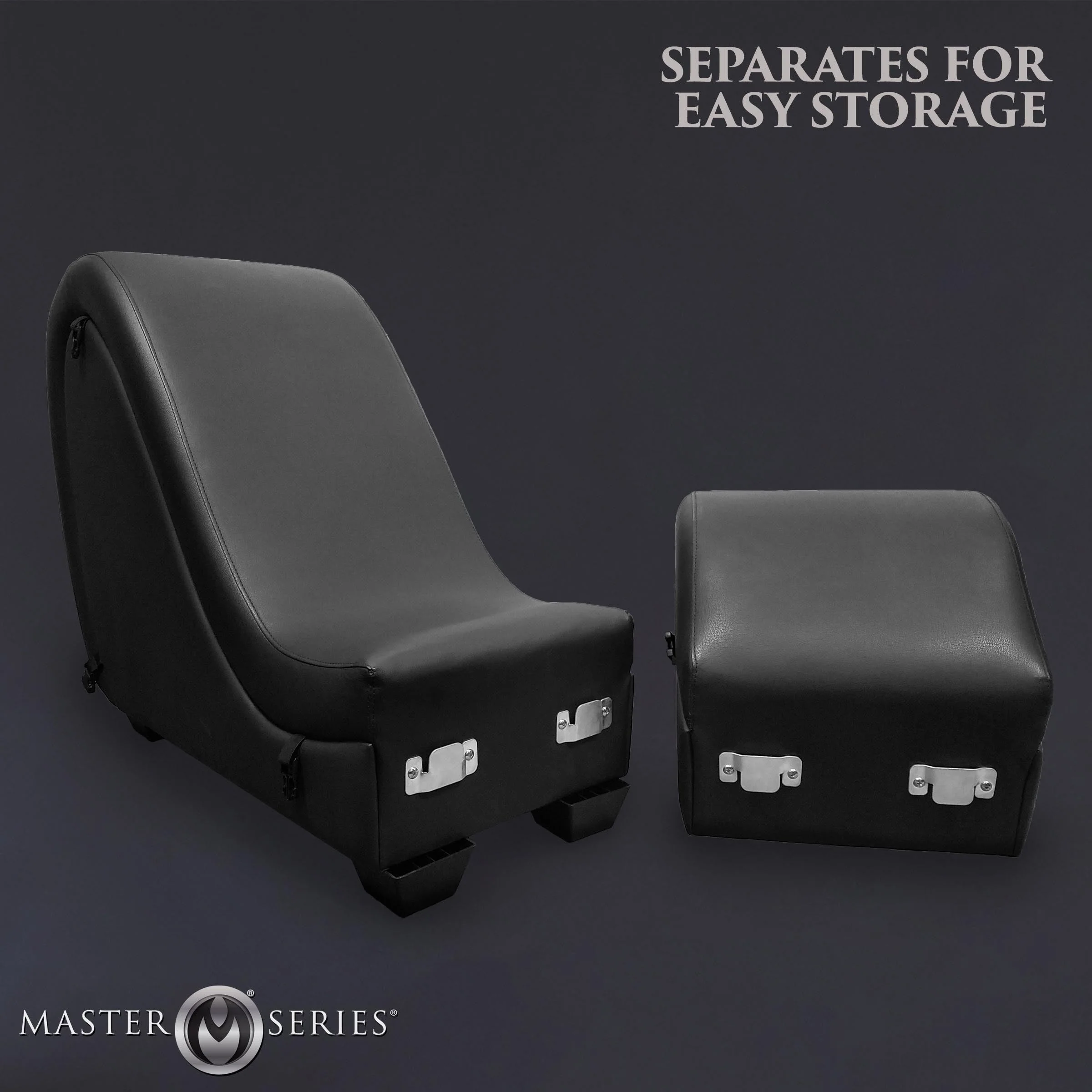 Black Detachable Kinky Couch Sex Chaise with Love Pillows - Image 5