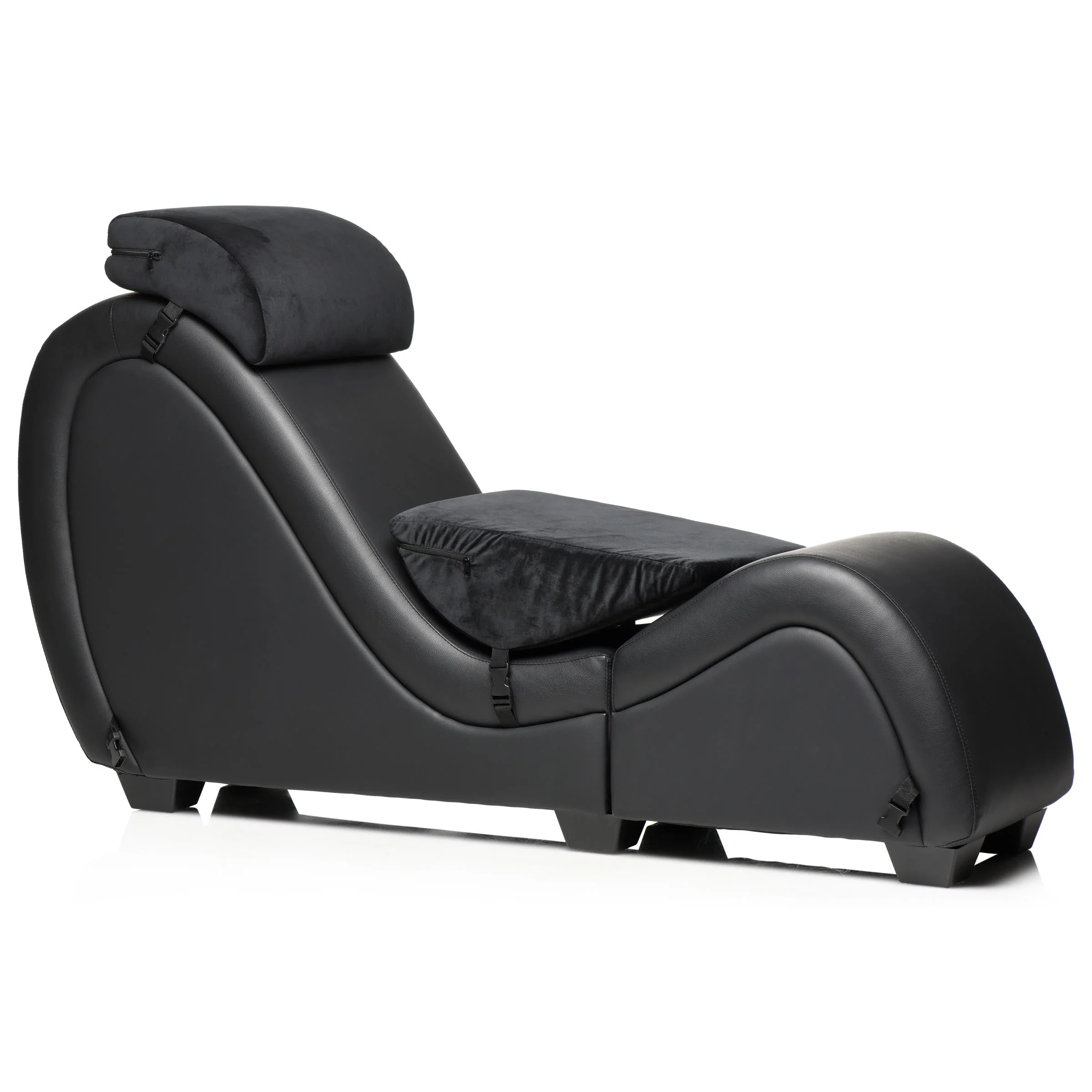 Black Detachable Kinky Couch Sex Chaise with Love Pillows - Image 7