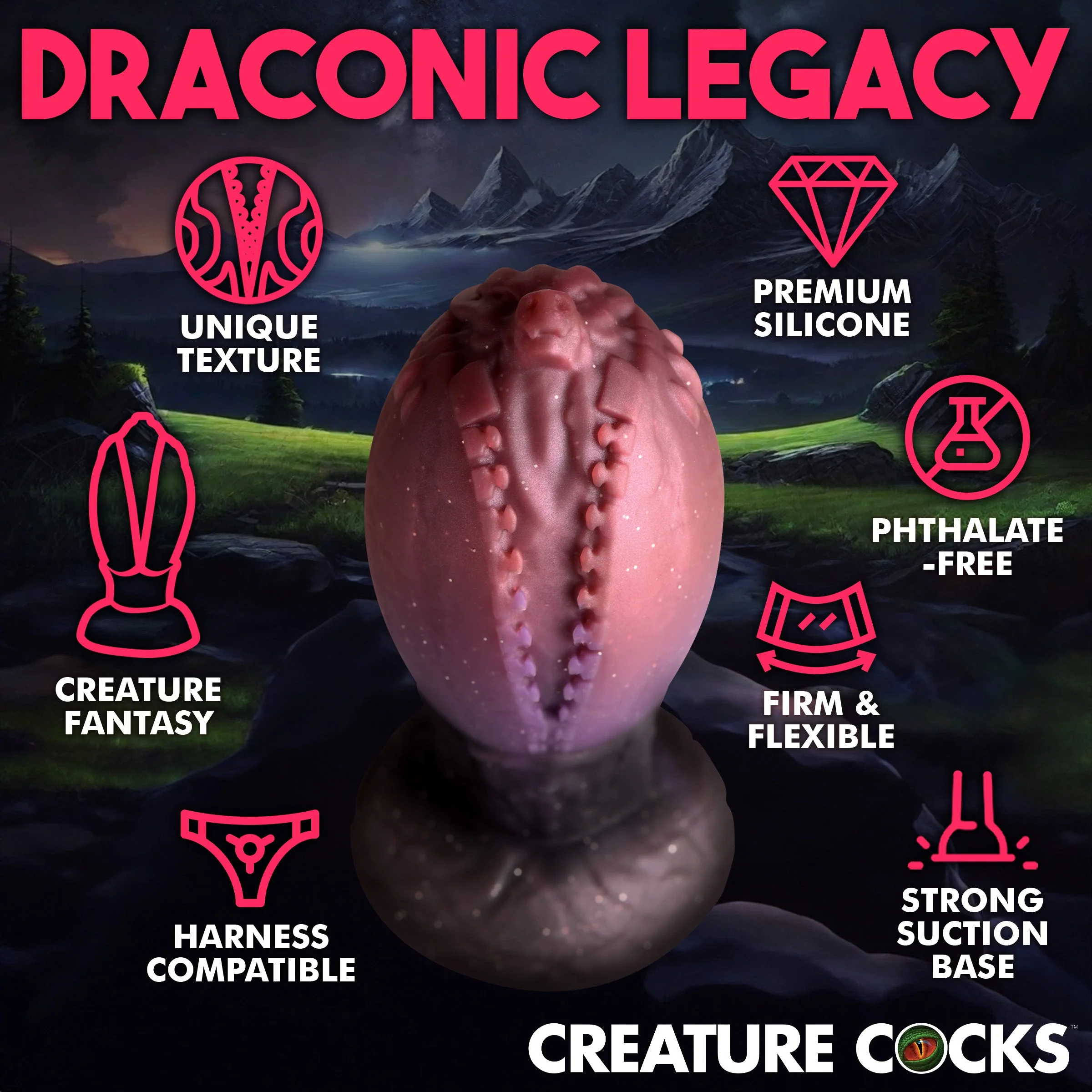 Large Dragon Hatch Silicone Egg + Free Lubricant - Image 2