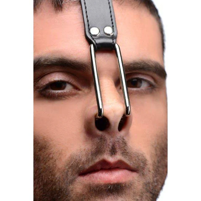 Leather Collar with Nose Hooks - Image 2