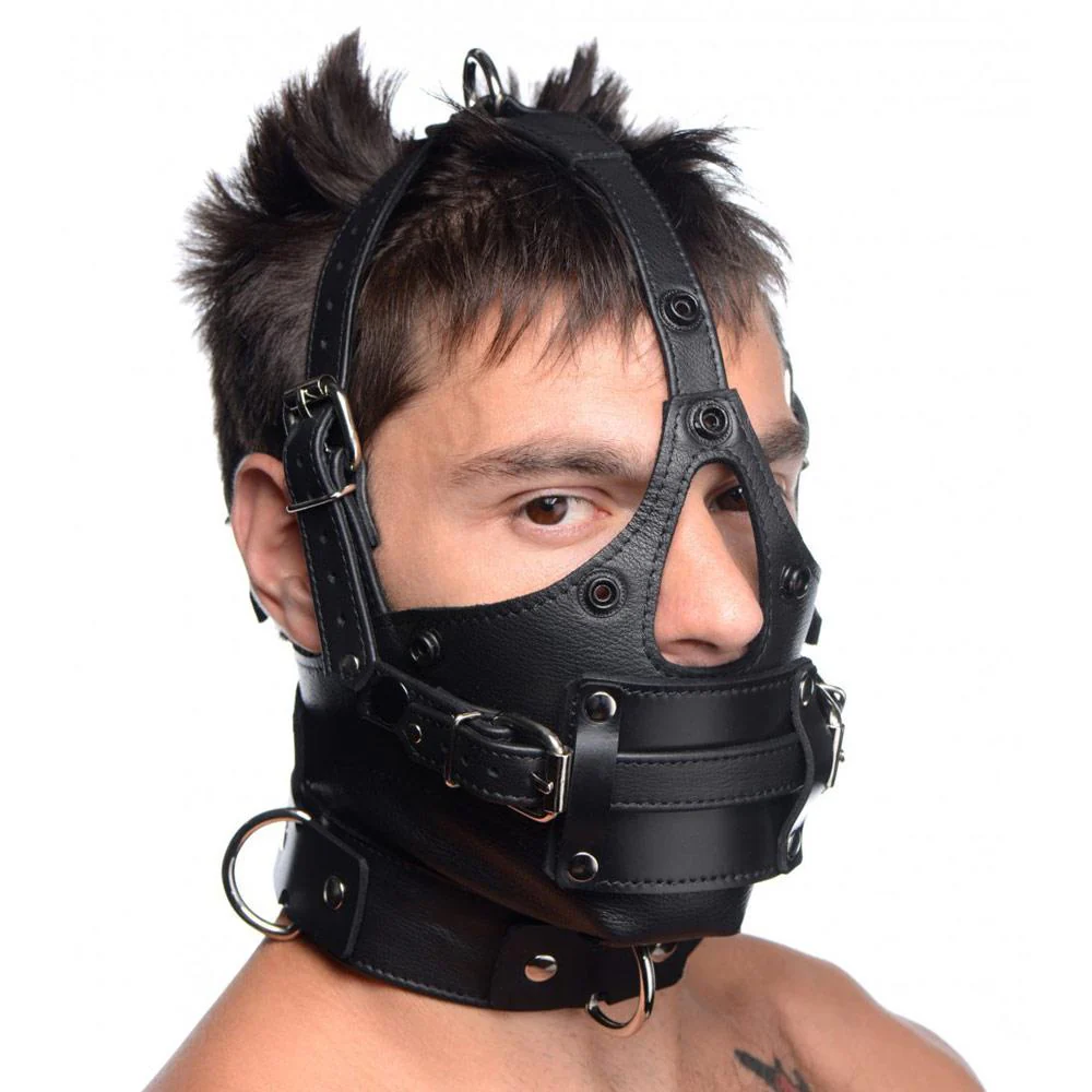 Leather Head Harness with Removeable Gag - Image 4