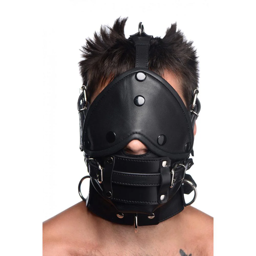 Leather Head Harness with Removeable Gag - Image 6