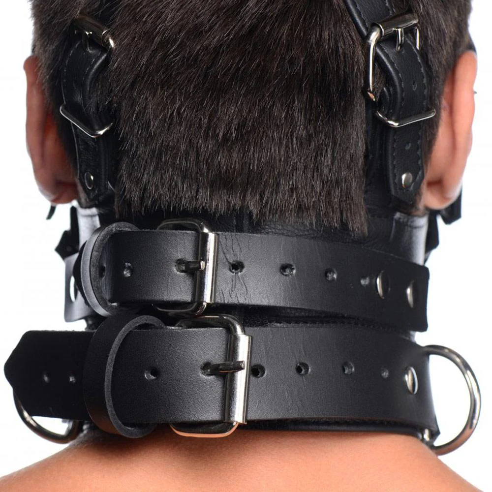 Leather Head Harness with Removeable Gag - Image 8