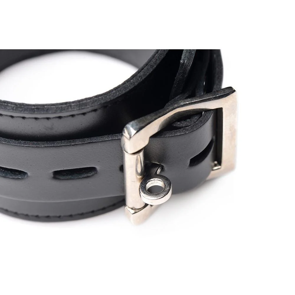 Leather Wrapped Spreader Bar with Cuffs - Image 5
