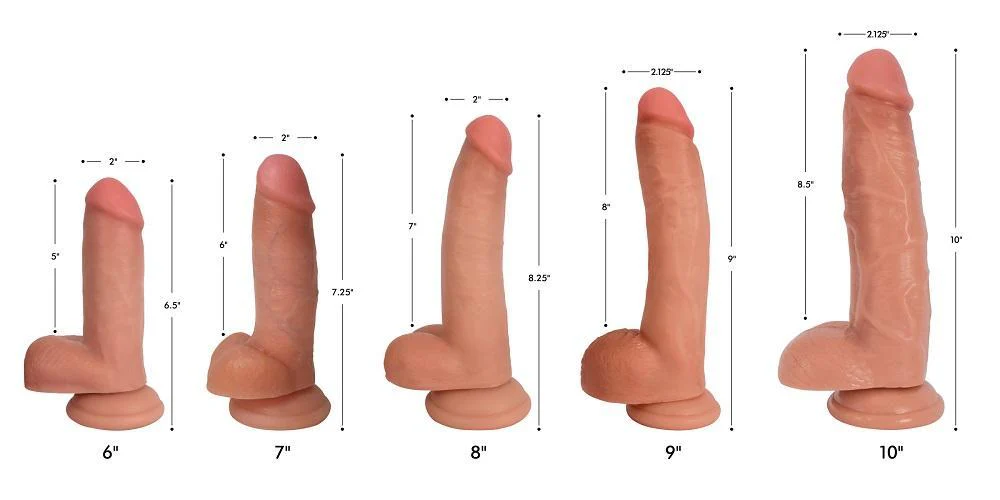Light Bareskin Dildo With Balls - Image 5