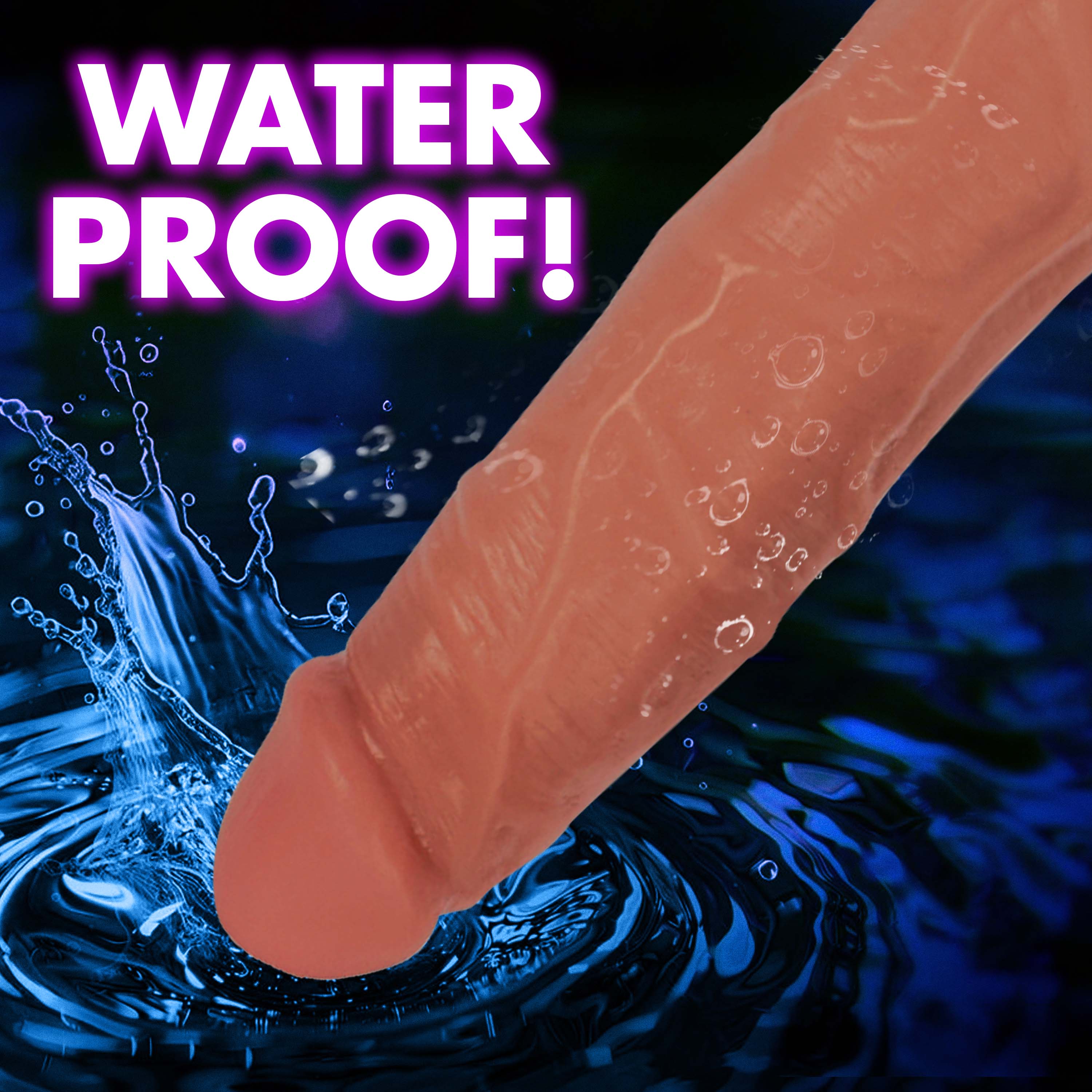 Light Bareskin Vibrating Dildo with Balls - Image 6