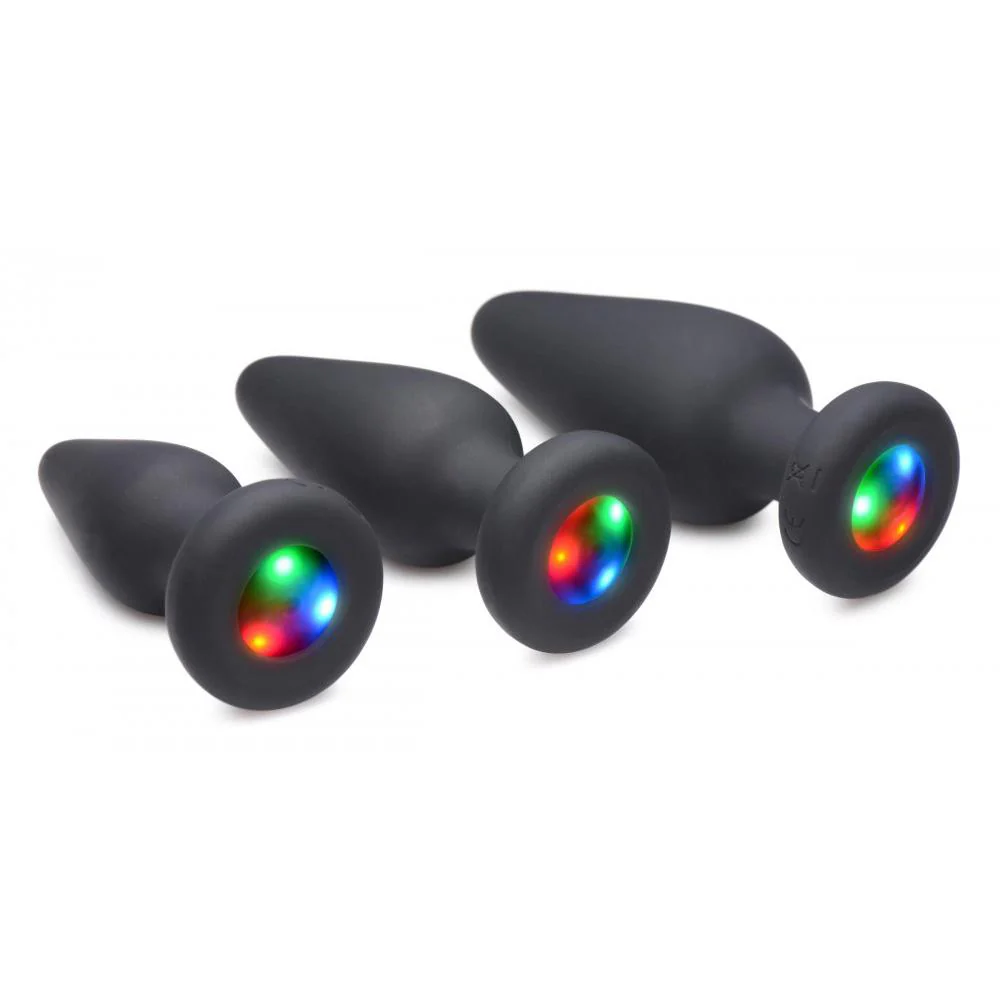 Light Up Silicone Anal Plug - Image 3