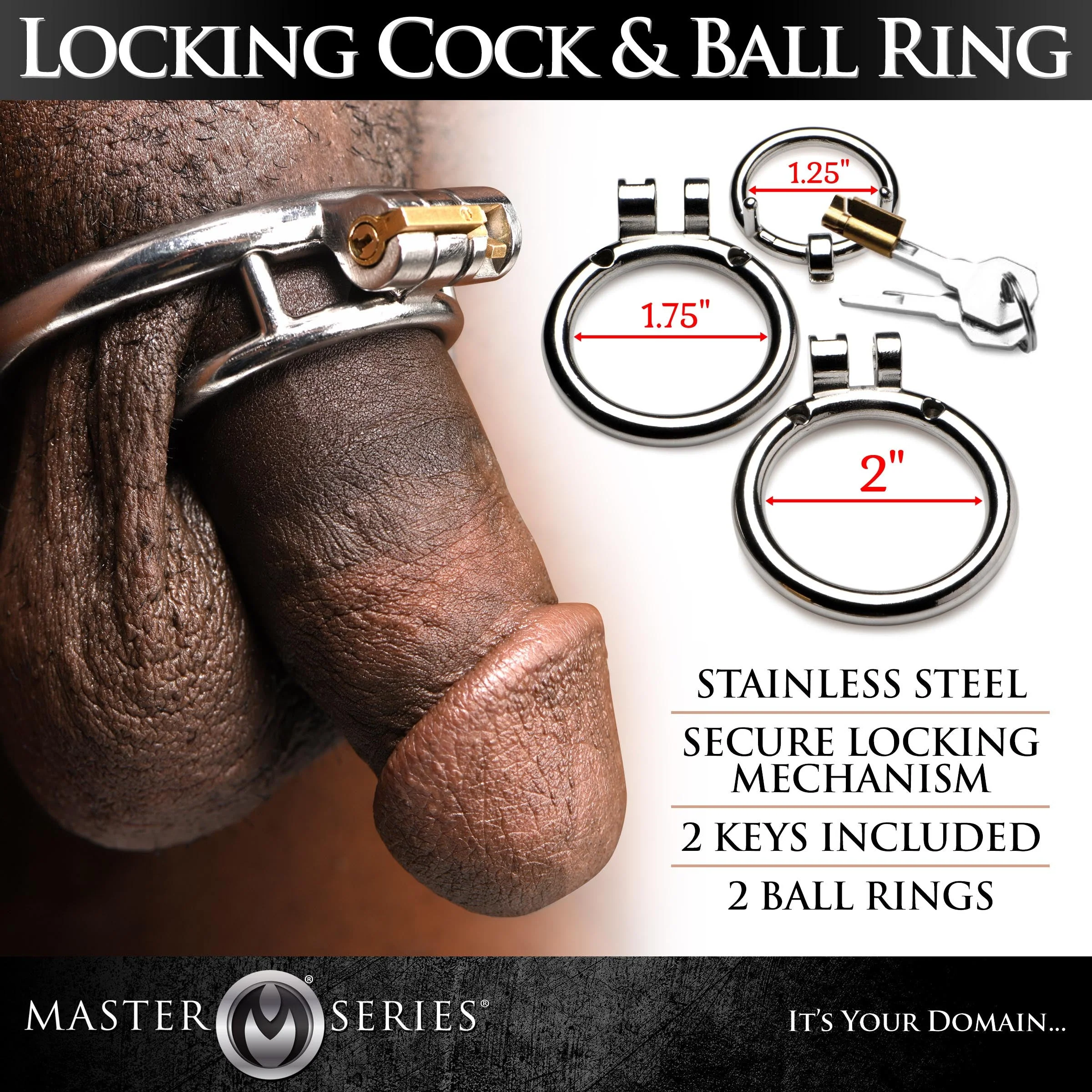 Locking Cock and Ball Ring - Image 3