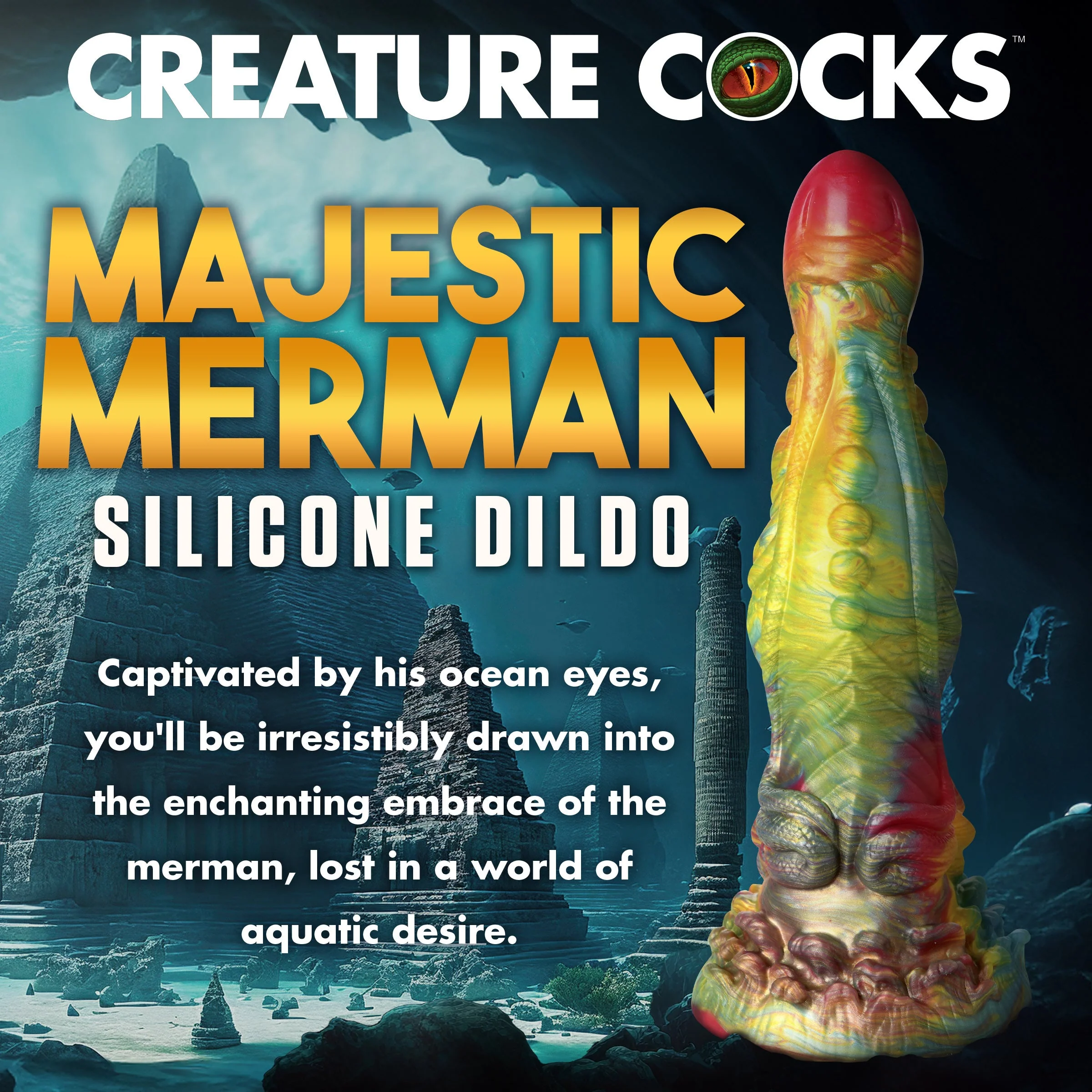 Majestic Merman Silicone Dildo - Image 2