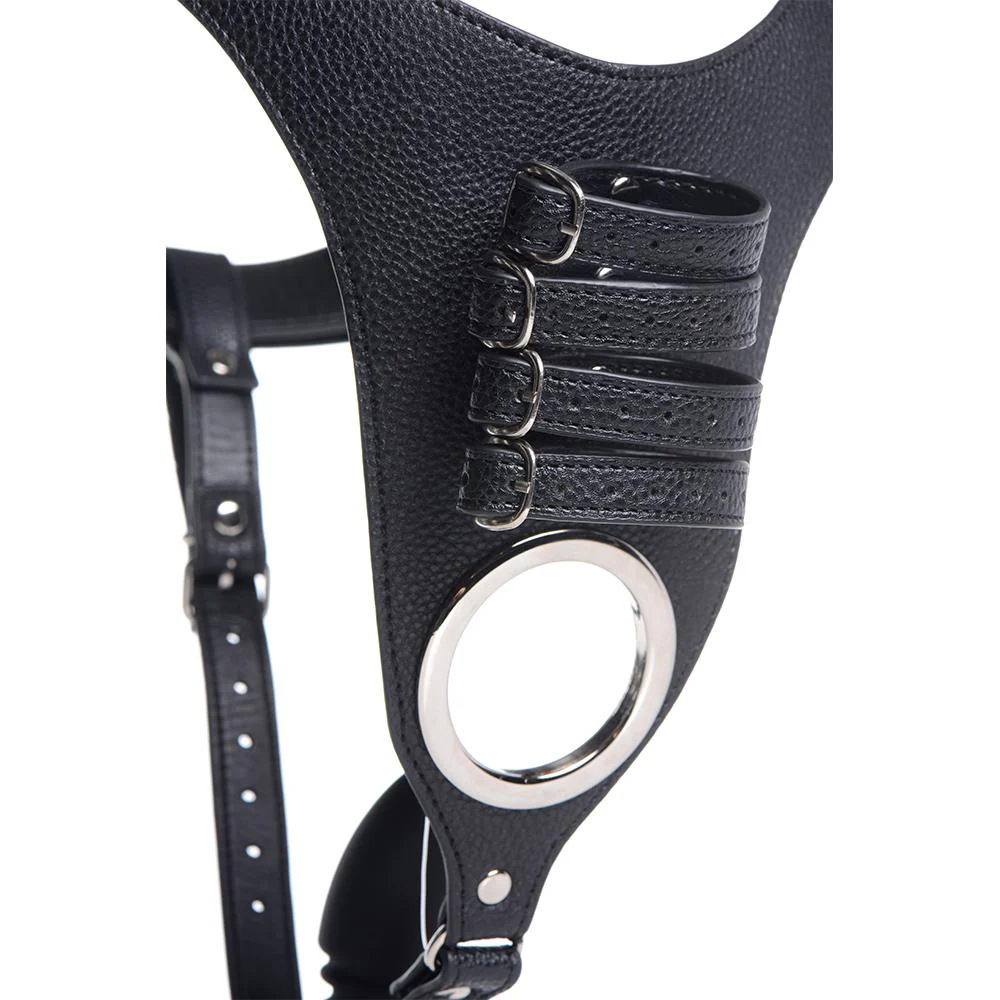 Male Chastity Harness with Silicone Anal Plug - Image 9