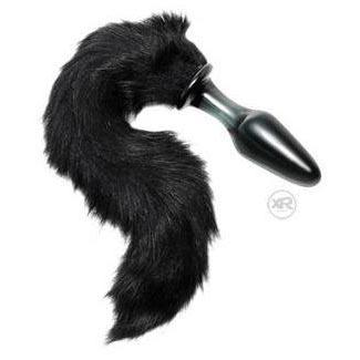Midnight Fox Glass Butt Plug with Tail - Image 3