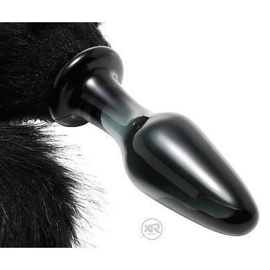 Midnight Fox Glass Butt Plug with Tail - Image 4
