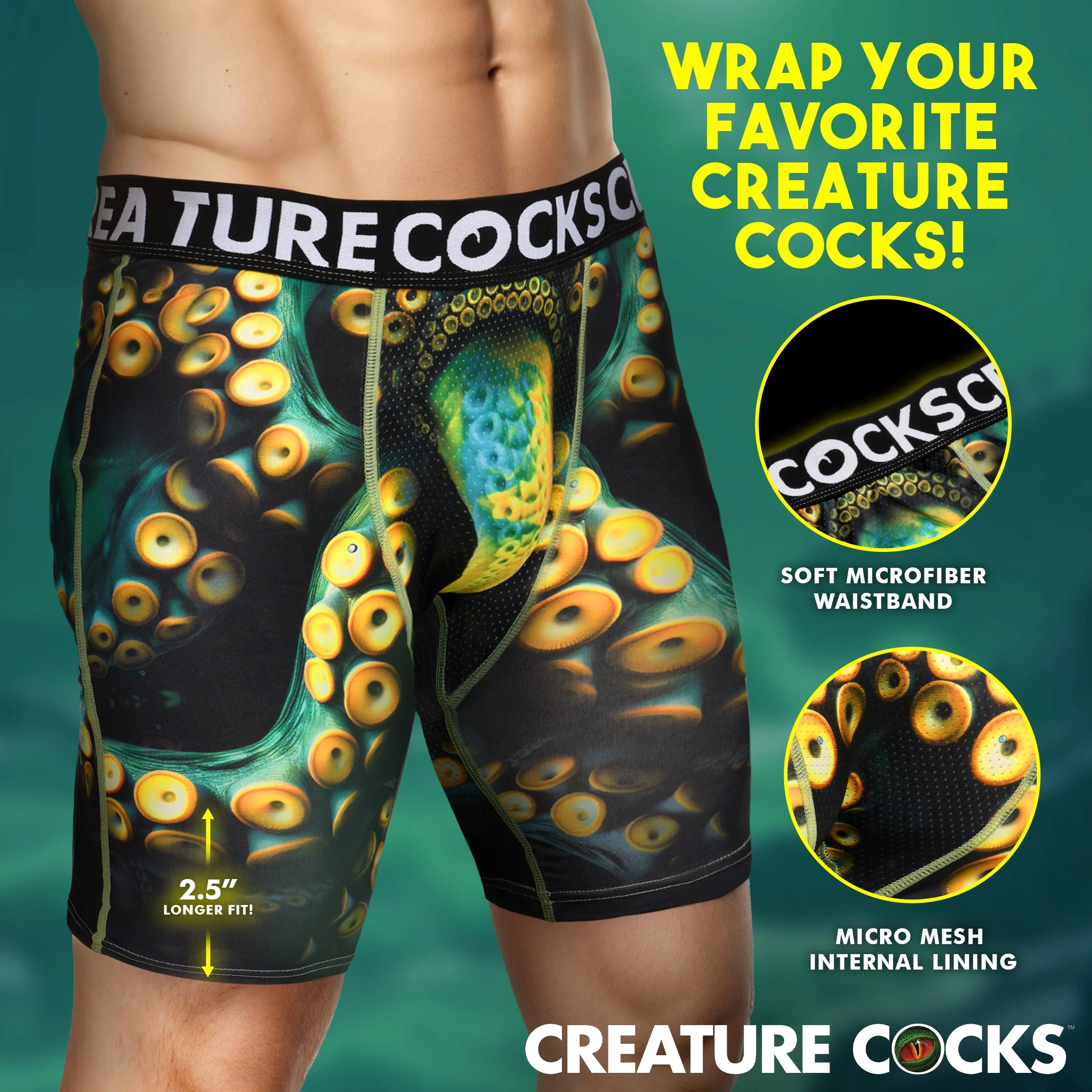 Monstropus Tentacled Monster Boxer Shorts - Image 3