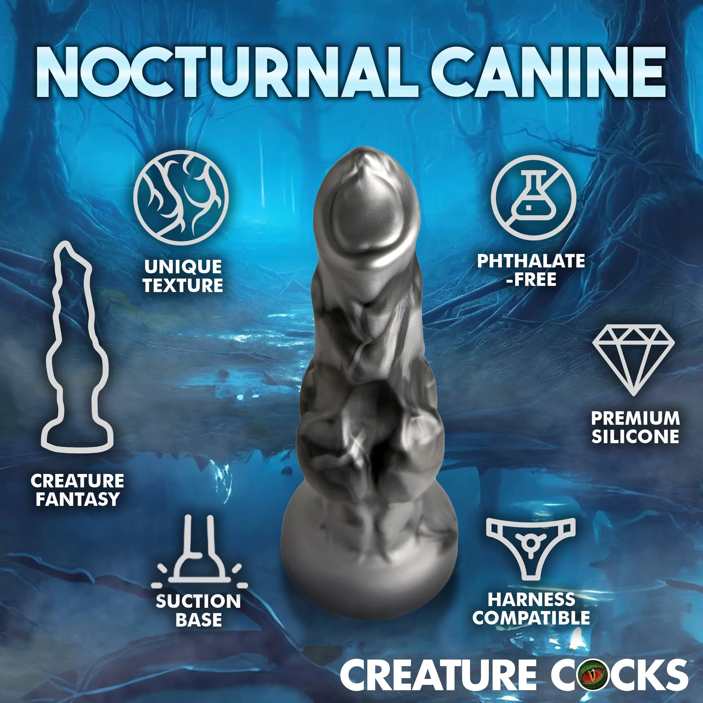 Night Prowler Silicone Dildo - Image 5
