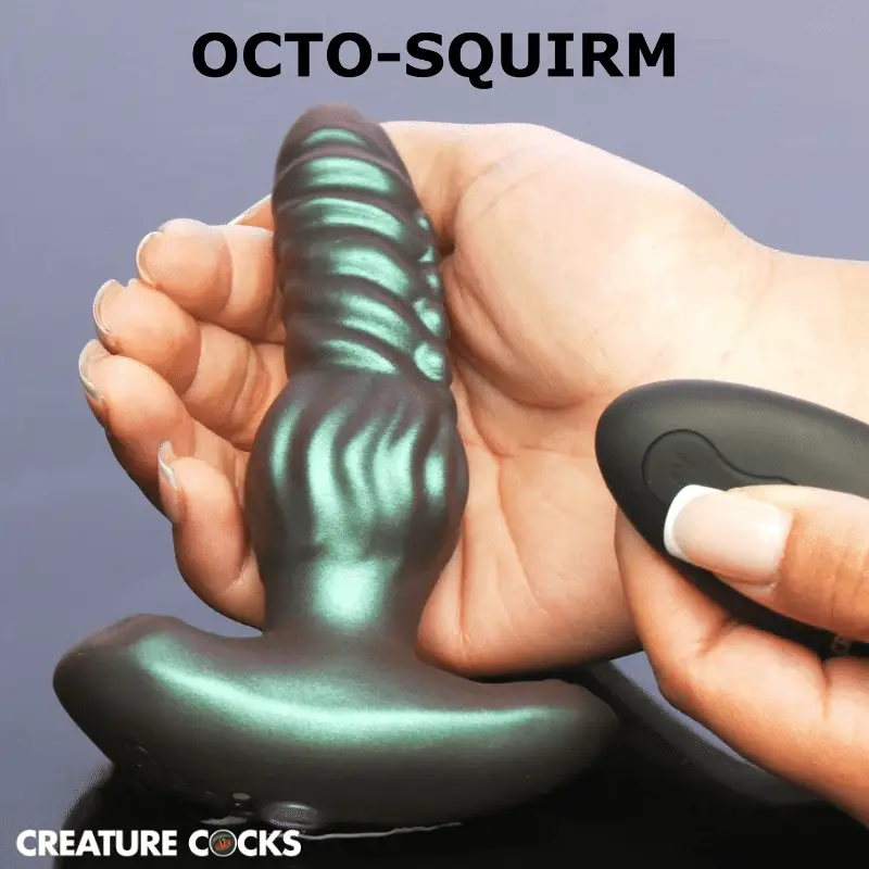 Octo-Squirm Vibrating & Squirming Silicone Anal Plug - Image 2