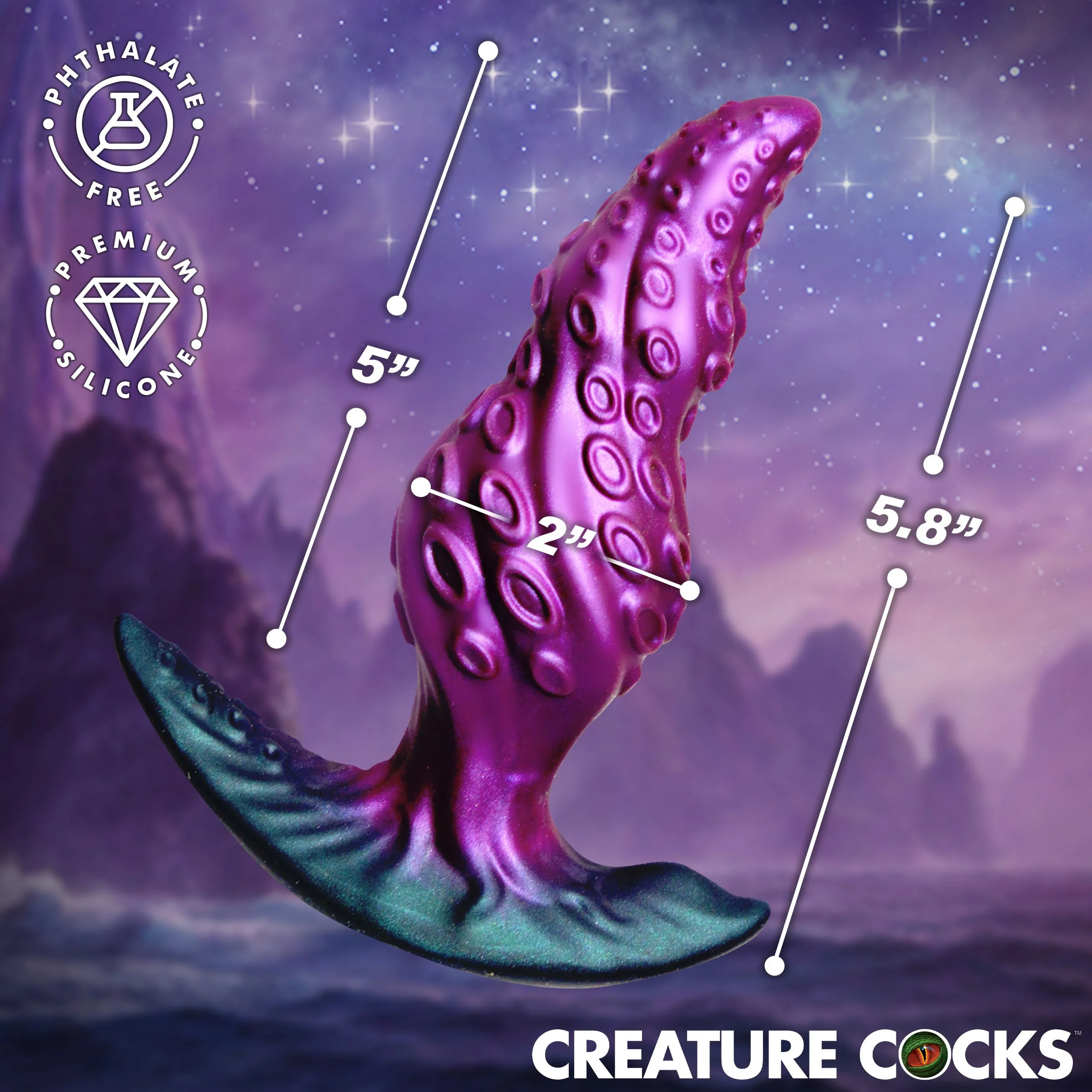 Octo-Twist Silicone Anal Plug - Image 4
