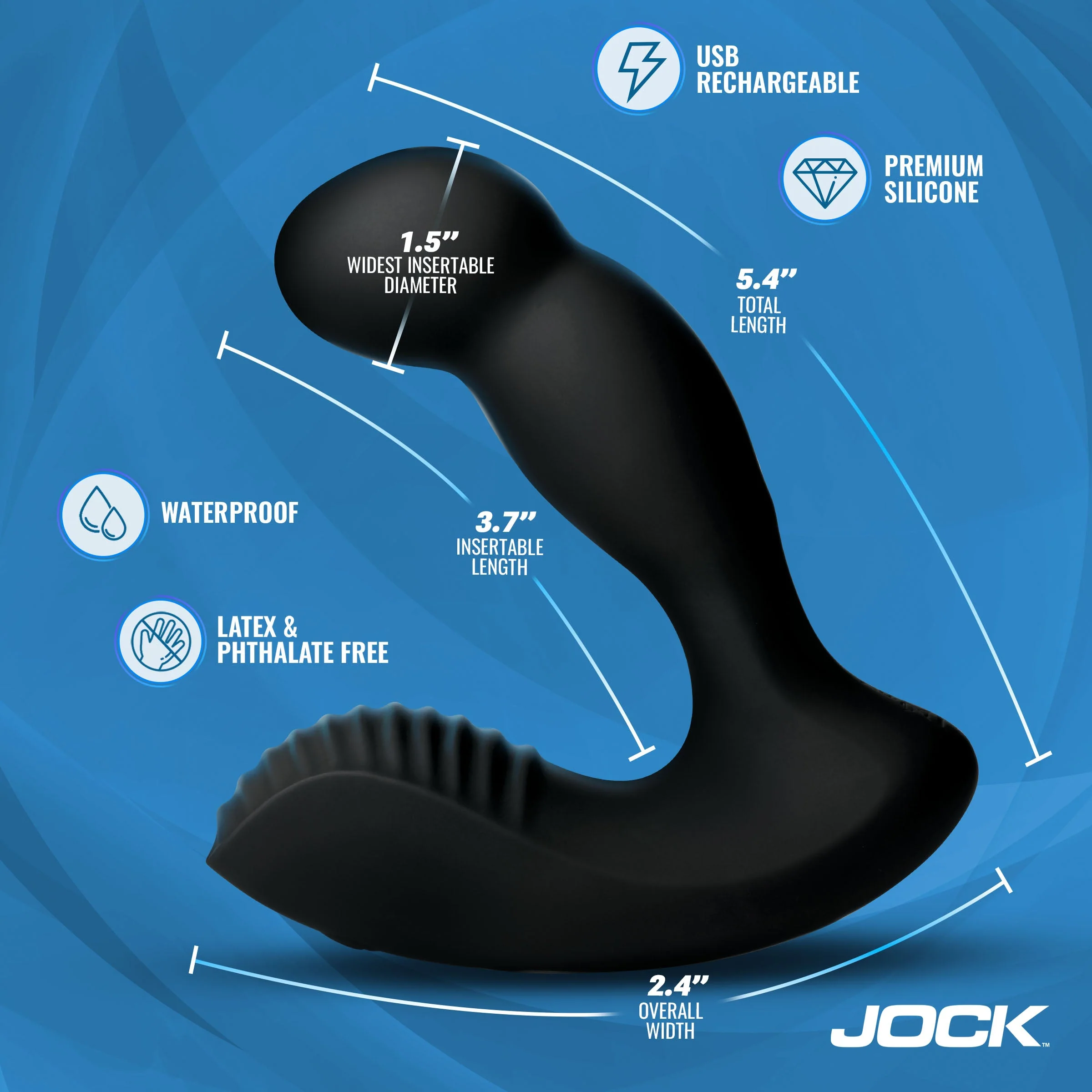 P-Force Milking Silicone Prostate Vibrator w/ Remote - Image 5