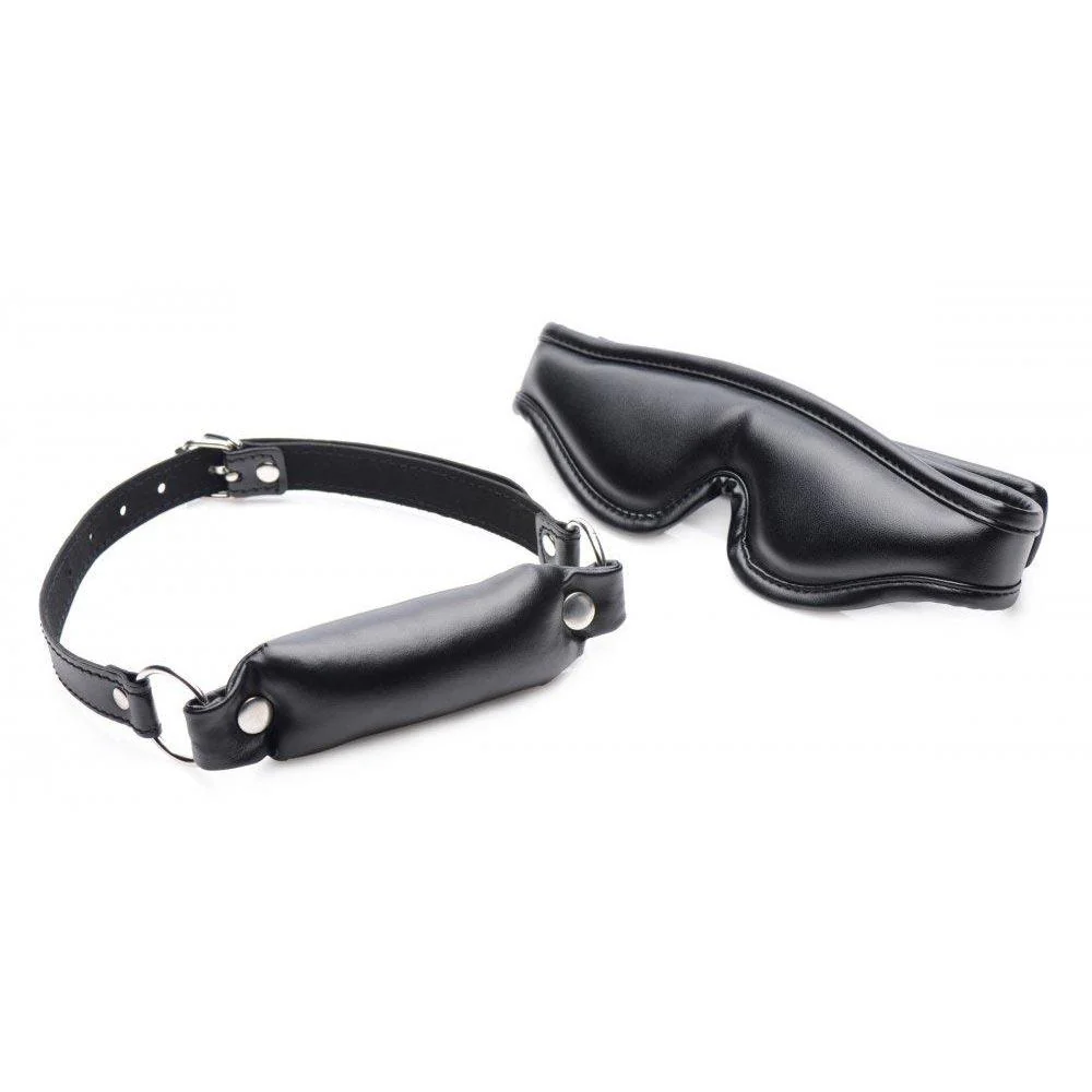 Padded Blindfold and Gag Set - Image 2