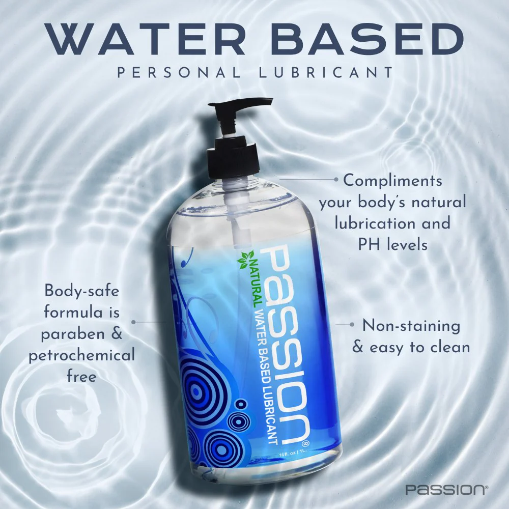 Passion Natural Water-Based Lube 16oz Pump - Image 3