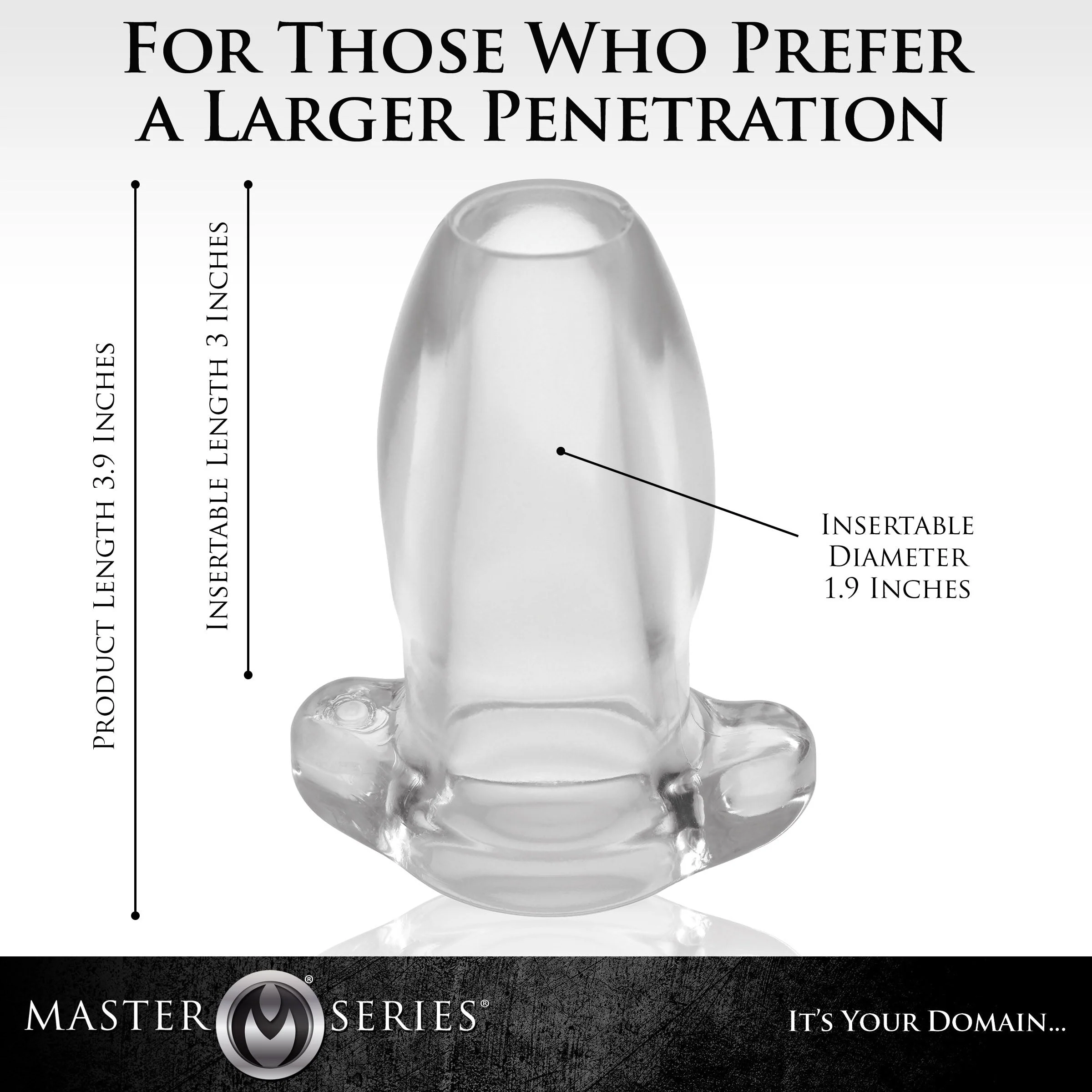 PeepHole Clear Hollow Anal Plug - Image 8